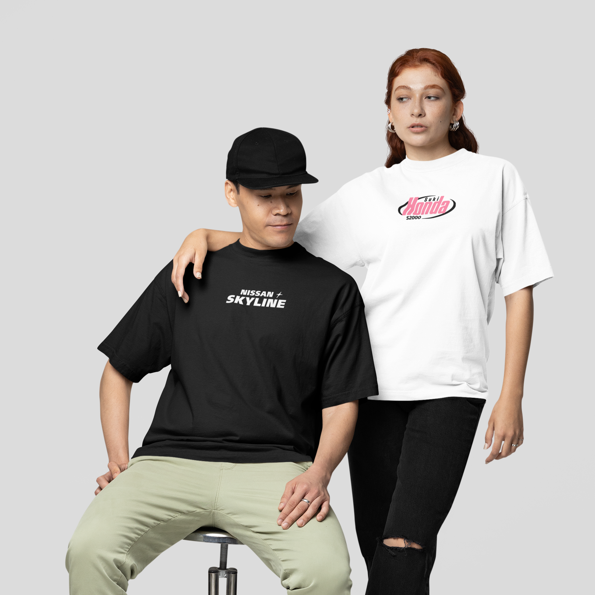 Kit Casal Camisetas Skyline Brian + s2000 Suki - GTSK16 - Loja GTS Customs