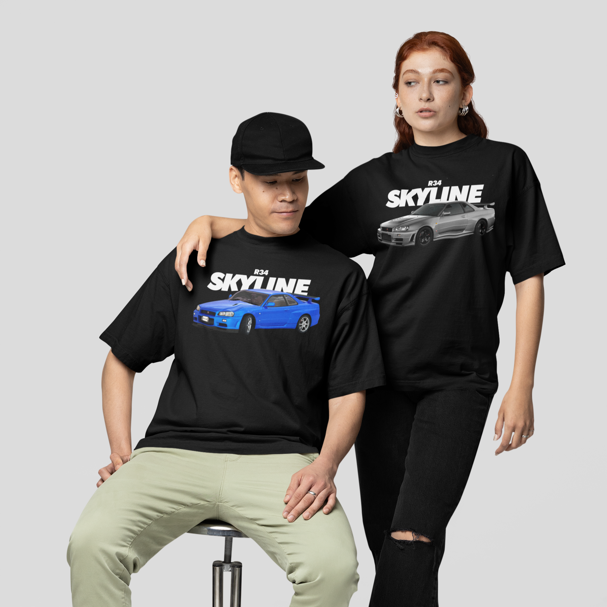 Kit Casal Camisetas Skyline - GTSK14 - Loja GTS Customs