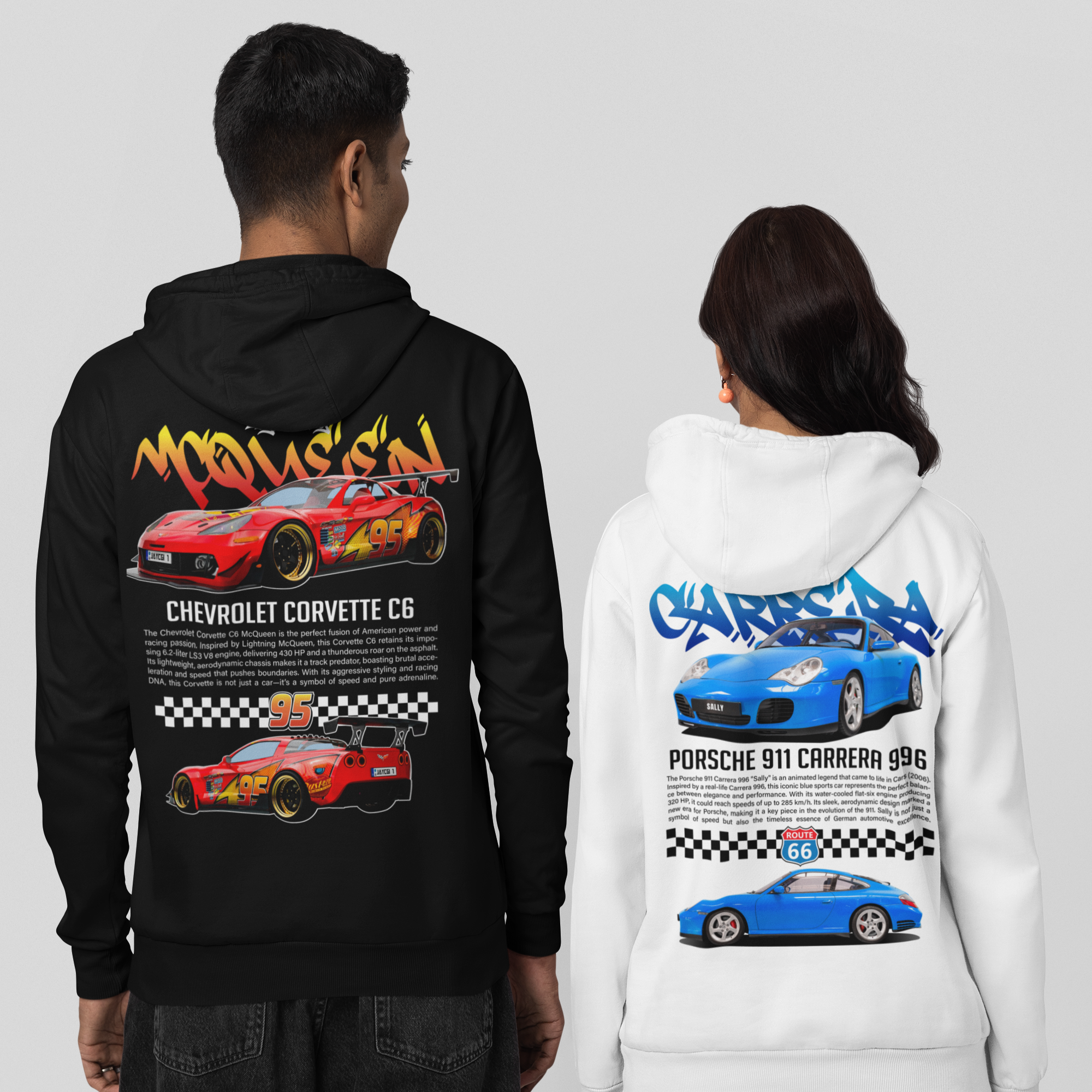 Kit Casal Moletom Mcqueen + Sally - GTSM2 - Loja GTS Customs