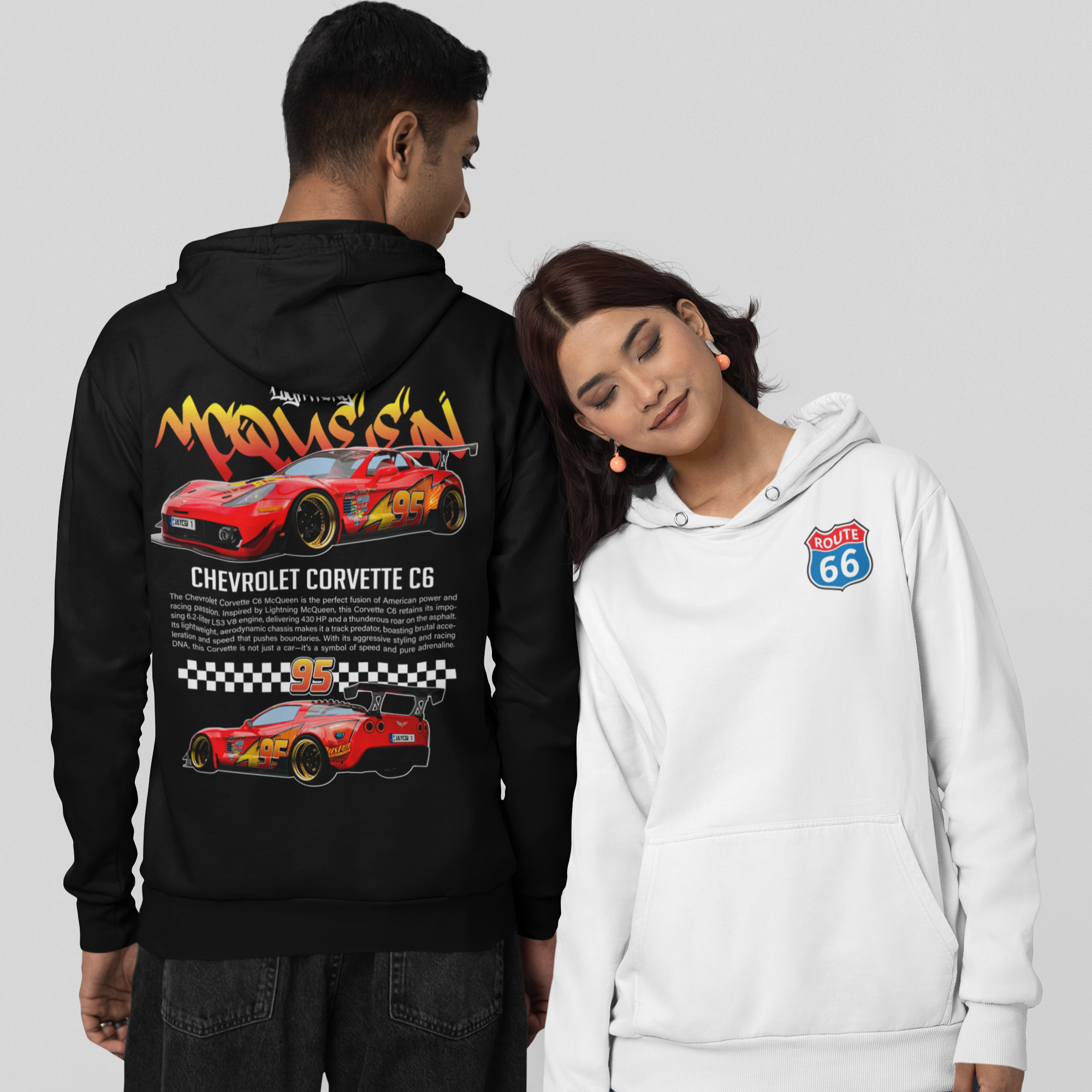 Kit Casal Moletom Mcqueen + Sally - GTSM2 - Loja GTS Customs