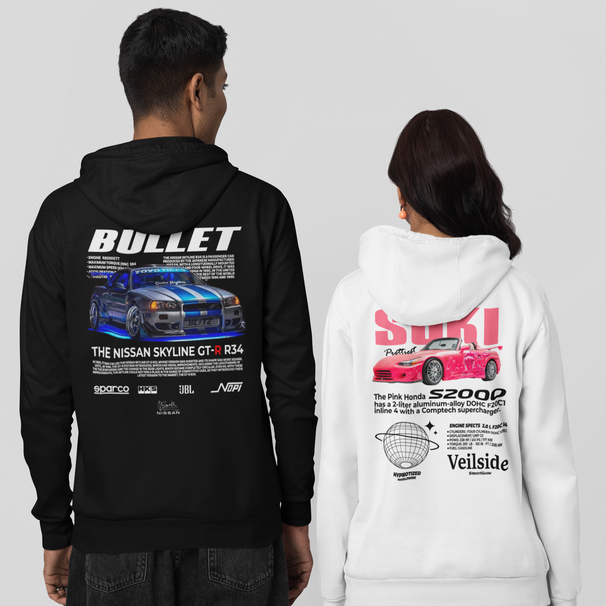 Kit Casal Moletom Skyline Brian + s2000 Suki - GTSM4 - Loja GTS Customs