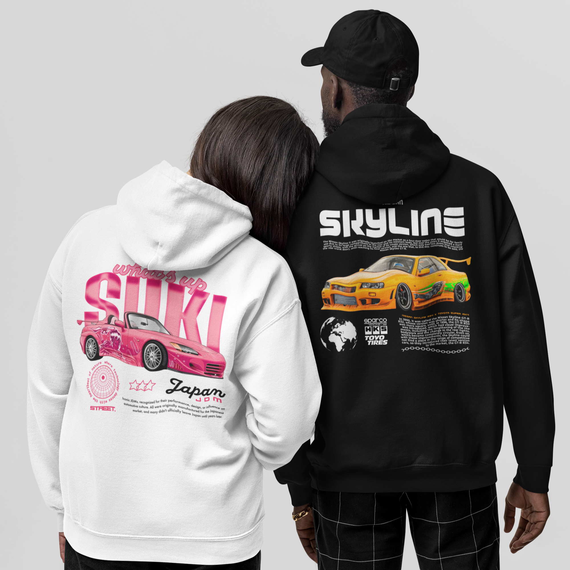 Kit Casal Moletom Skyline GT-R Brian + Suki - GTSM5