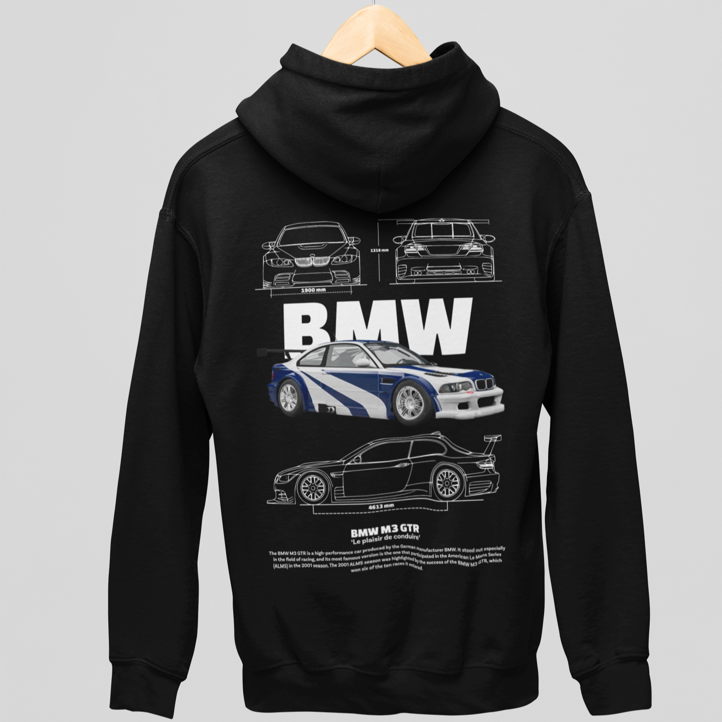 Moletom Com Capuz BMW M3 GTR - GTSC33 - Loja GTS Customs