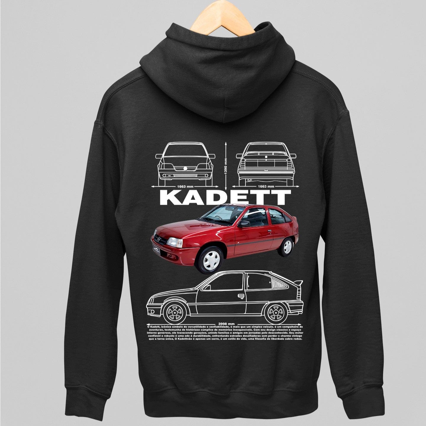 Moletom Com Capuz Chevrolet Kadett - GTSC24 - Loja GTS Customs