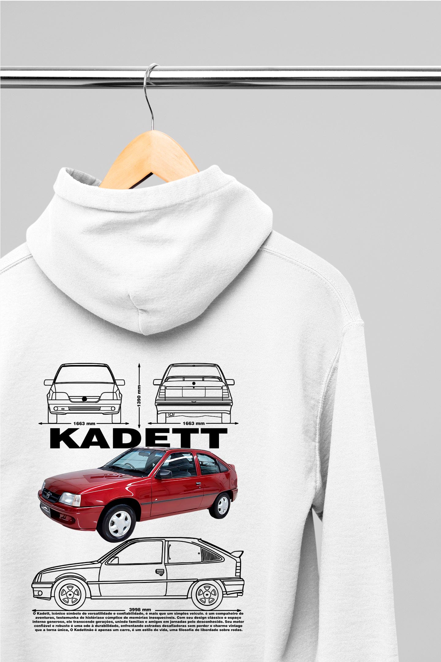 Moletom Com Capuz Chevrolet Kadett - GTSC24 - Loja GTS Customs