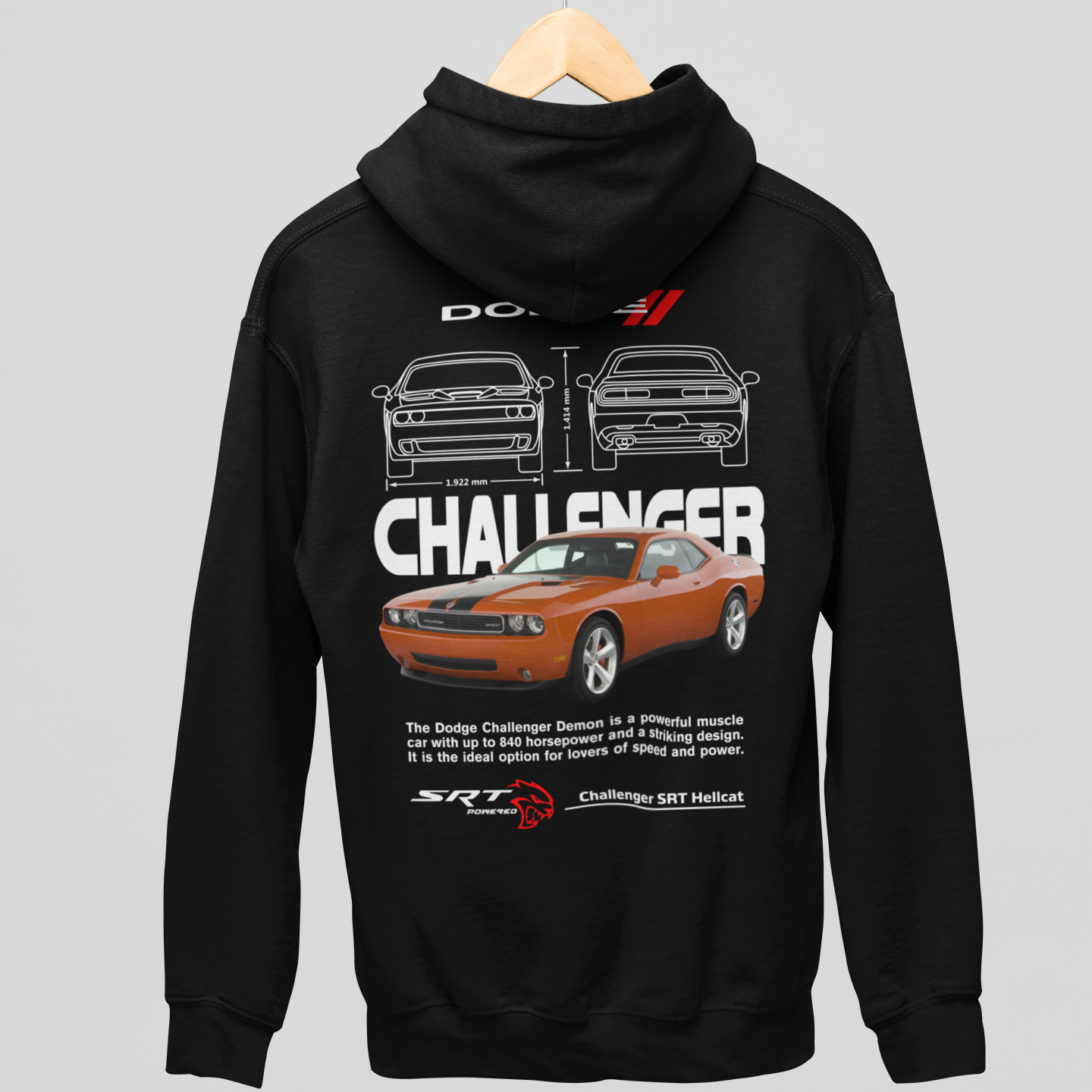 Moletom Com Capuz Dodge Challenger - GTSC44