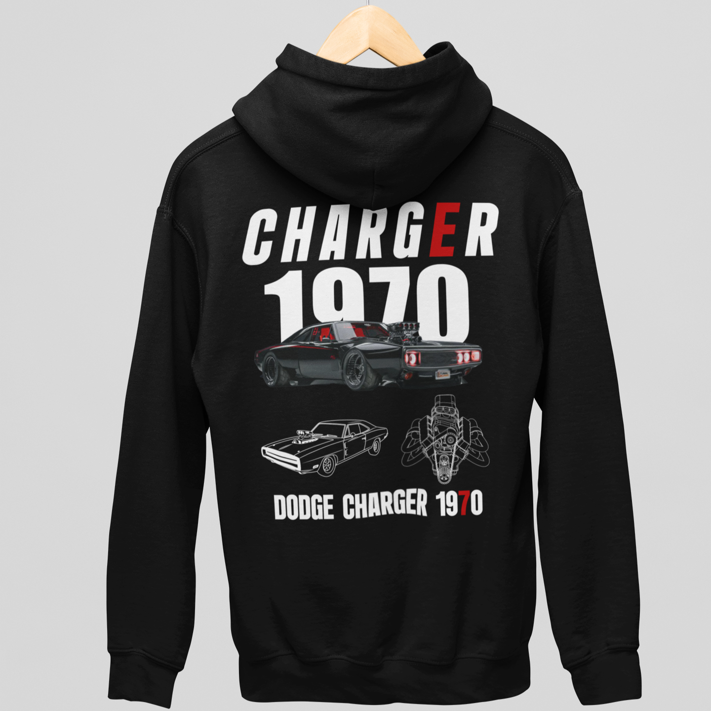 Moletom Com Capuz Dodge Charger 1970 - GTSC45