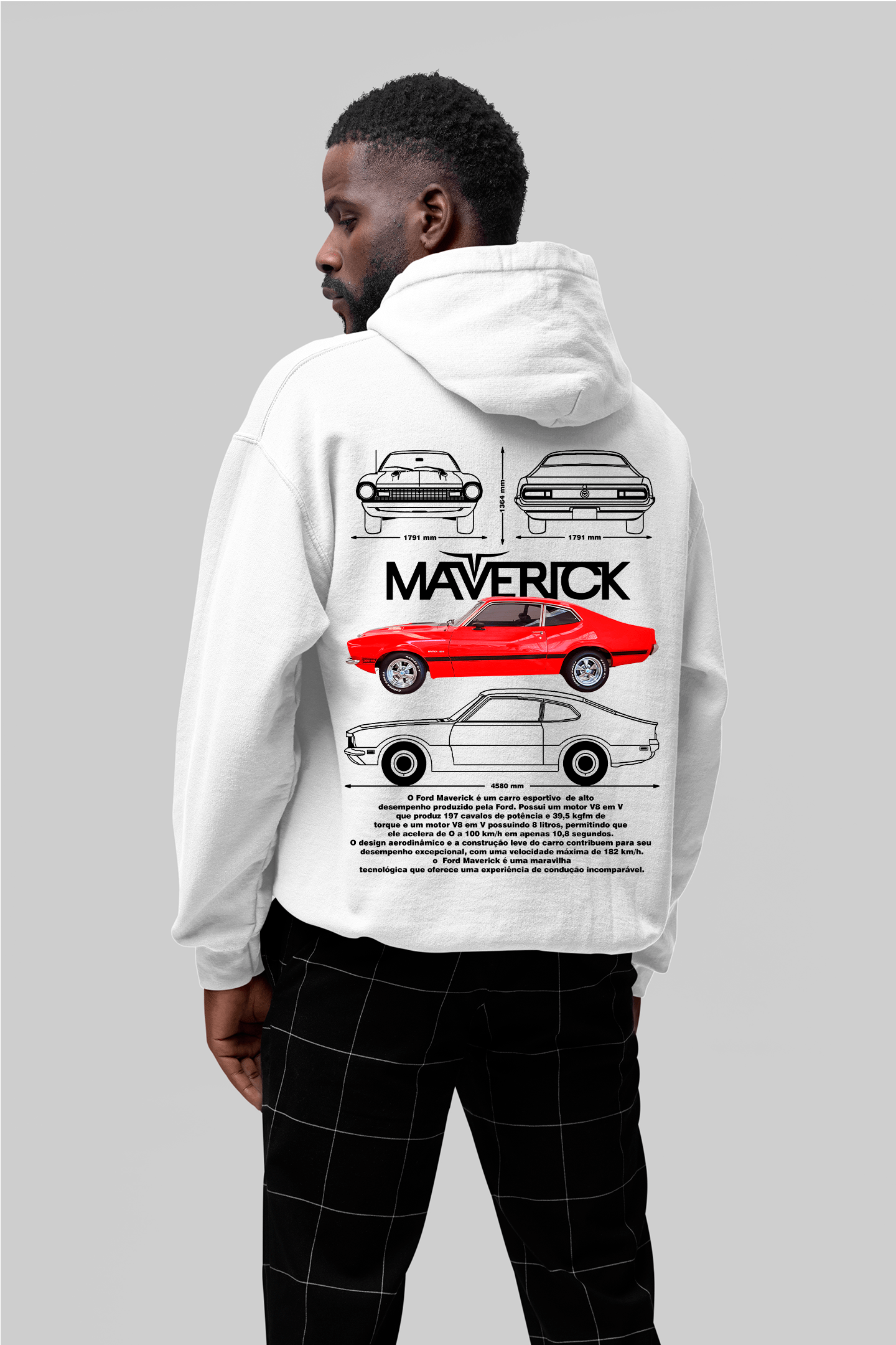 Moletom Com Capuz Ford Maverick - GTSC26 - Loja GTS Customs