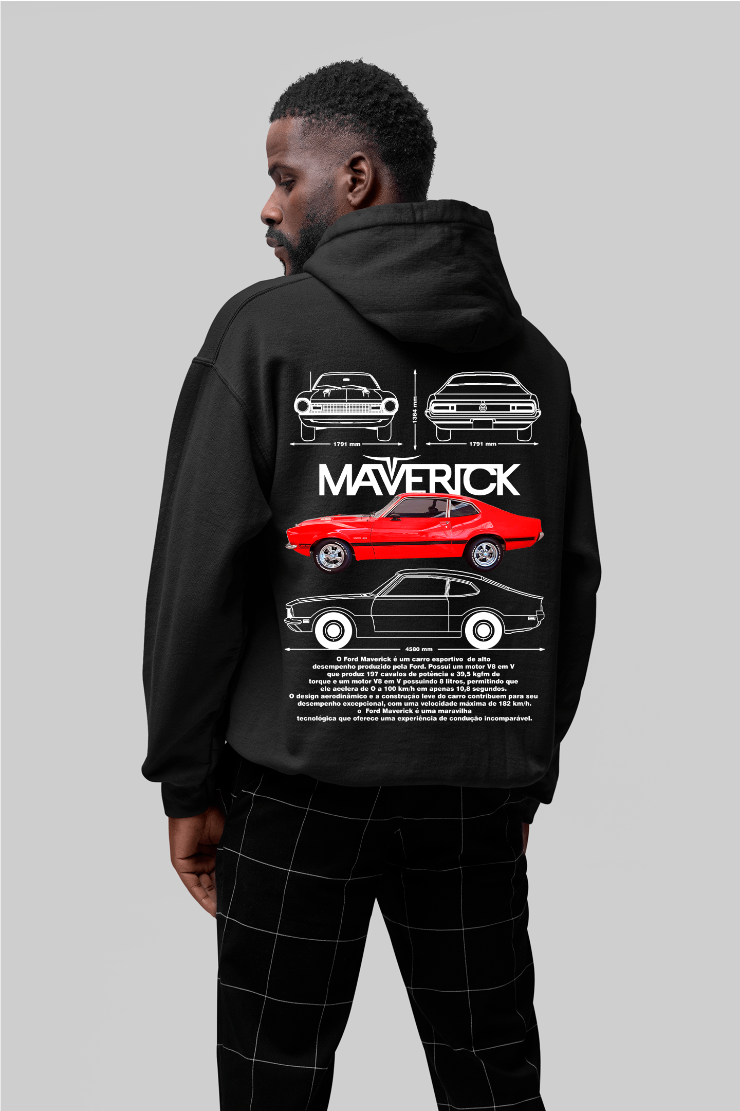Moletom Com Capuz Ford Maverick - GTSC26 - Loja GTS Customs