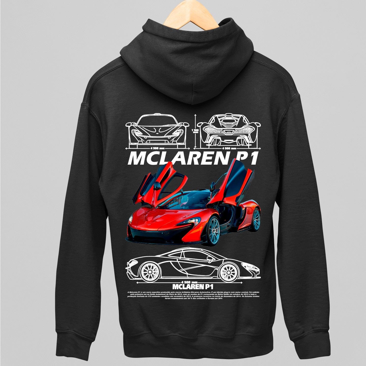 Moletom Com Capuz McLaren P1 - GTSC28 - Loja GTS Customs