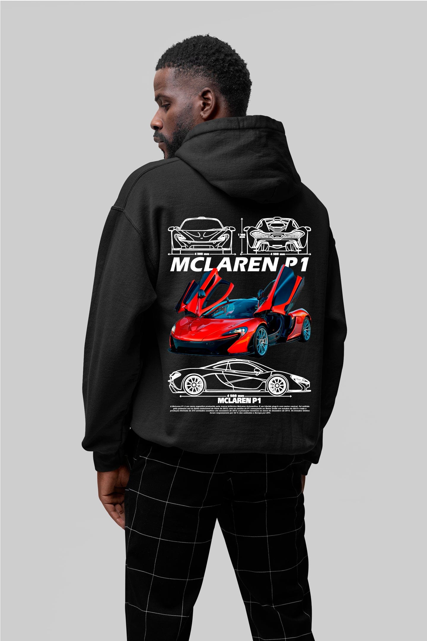 Moletom Com Capuz McLaren P1 - GTSC28 - Loja GTS Customs