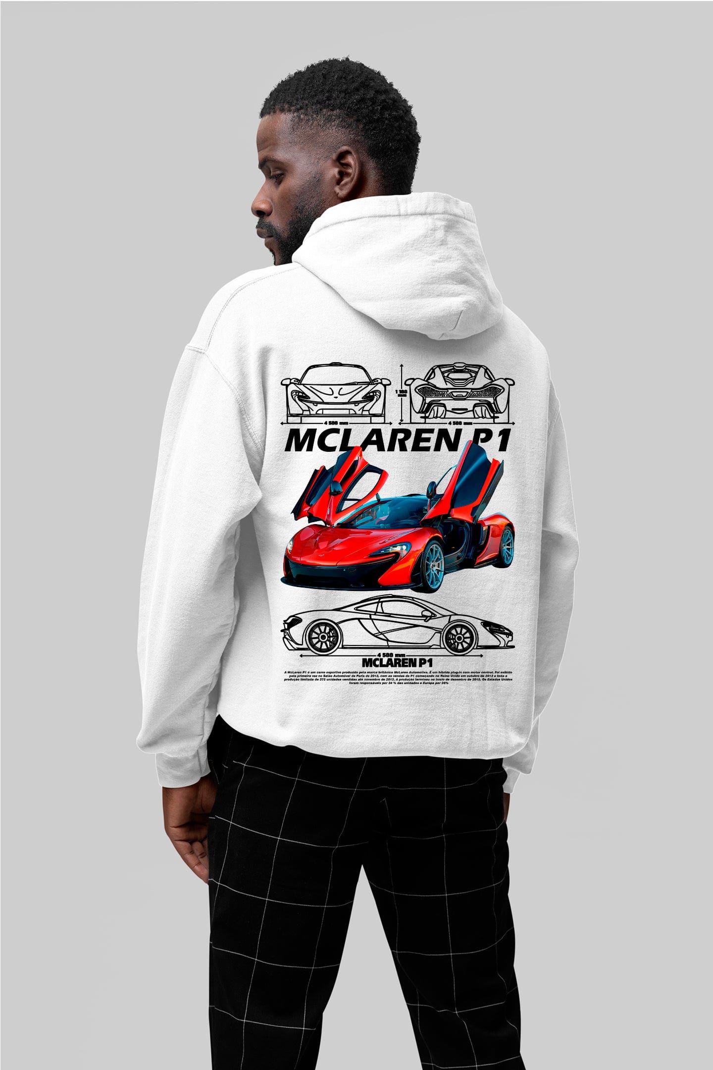 Moletom Com Capuz McLaren P1 - GTSC28 - Loja GTS Customs