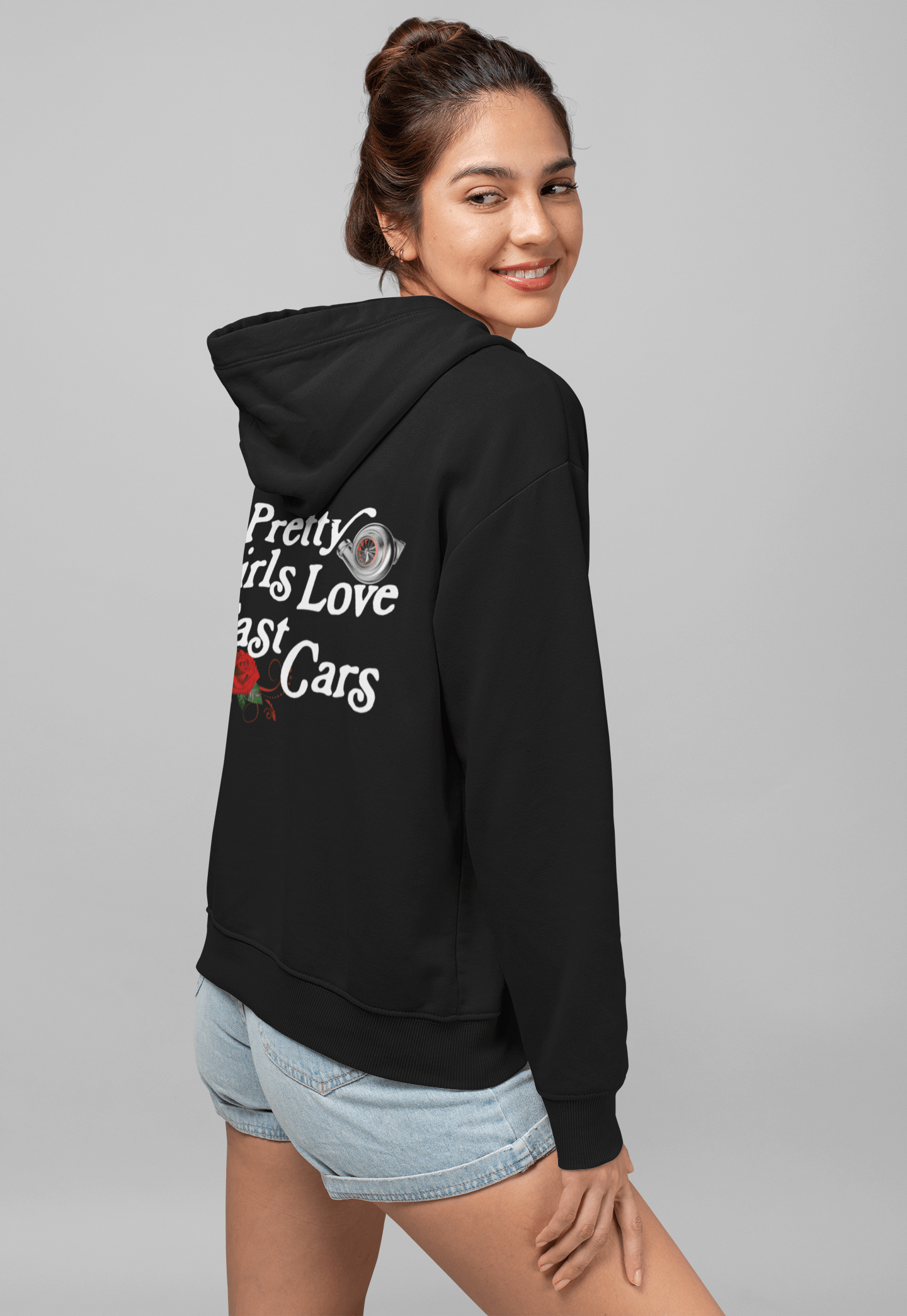 Moletom Com Capuz Pretty Girls Love Fast Cars - GTSC19 - Loja GTS Customs