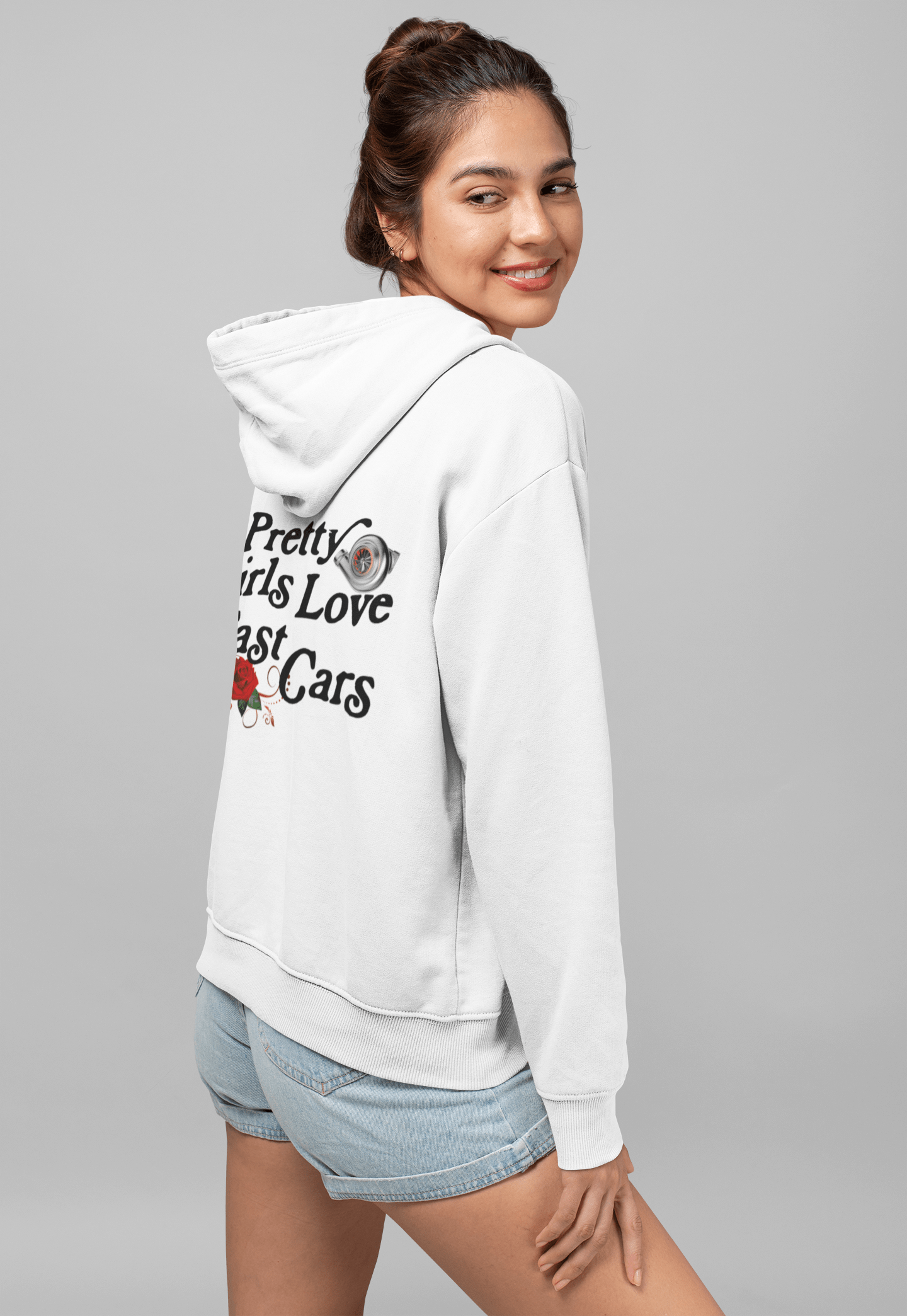 Moletom Com Capuz Pretty Girls Love Fast Cars - GTSC19 - Loja GTS Customs