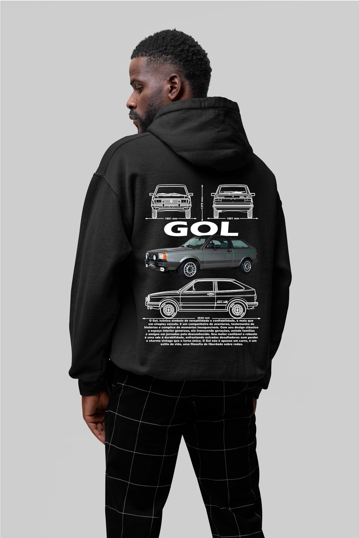 Moletom Com Capuz Volkswagen Gol Quadrado - GTSC21 - Loja GTS Customs