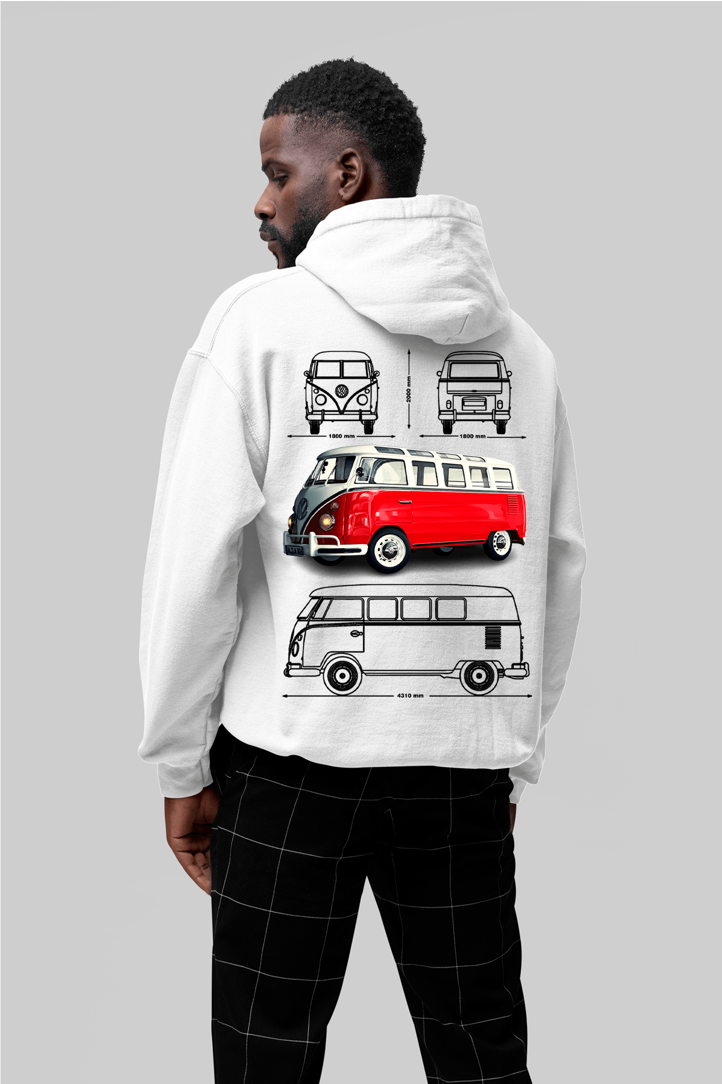 Moletom Com Capuz Volkswagen Kombi - GTSC23 - Loja GTS Customs
