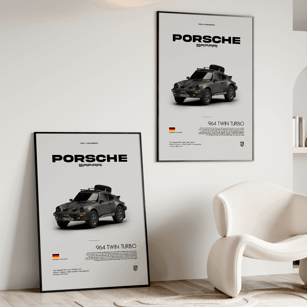 Quadro Decorativo Porsche 911 Safari - GTSQ8 - Loja GTS Customs