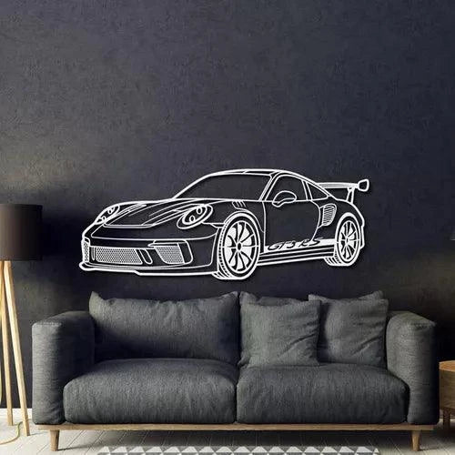 Quadro Decorativo Carro Porsche GT3 RS - Loja GTS Customs