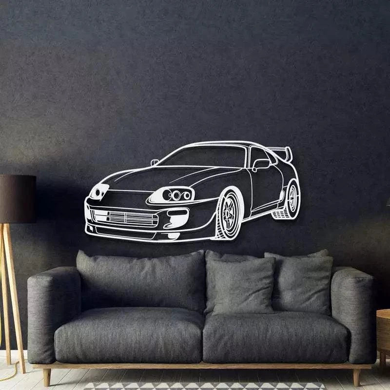 Quadro Decorativo Carro Supra MK4 - Loja GTS Customs