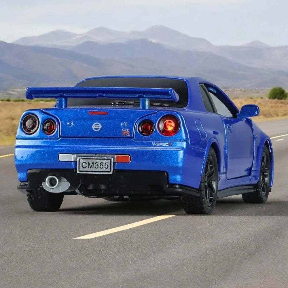 Nissan Skyline GT-R R34 Velozes e Furioso Edition | Escala 1:32 - Loja GTS Customs