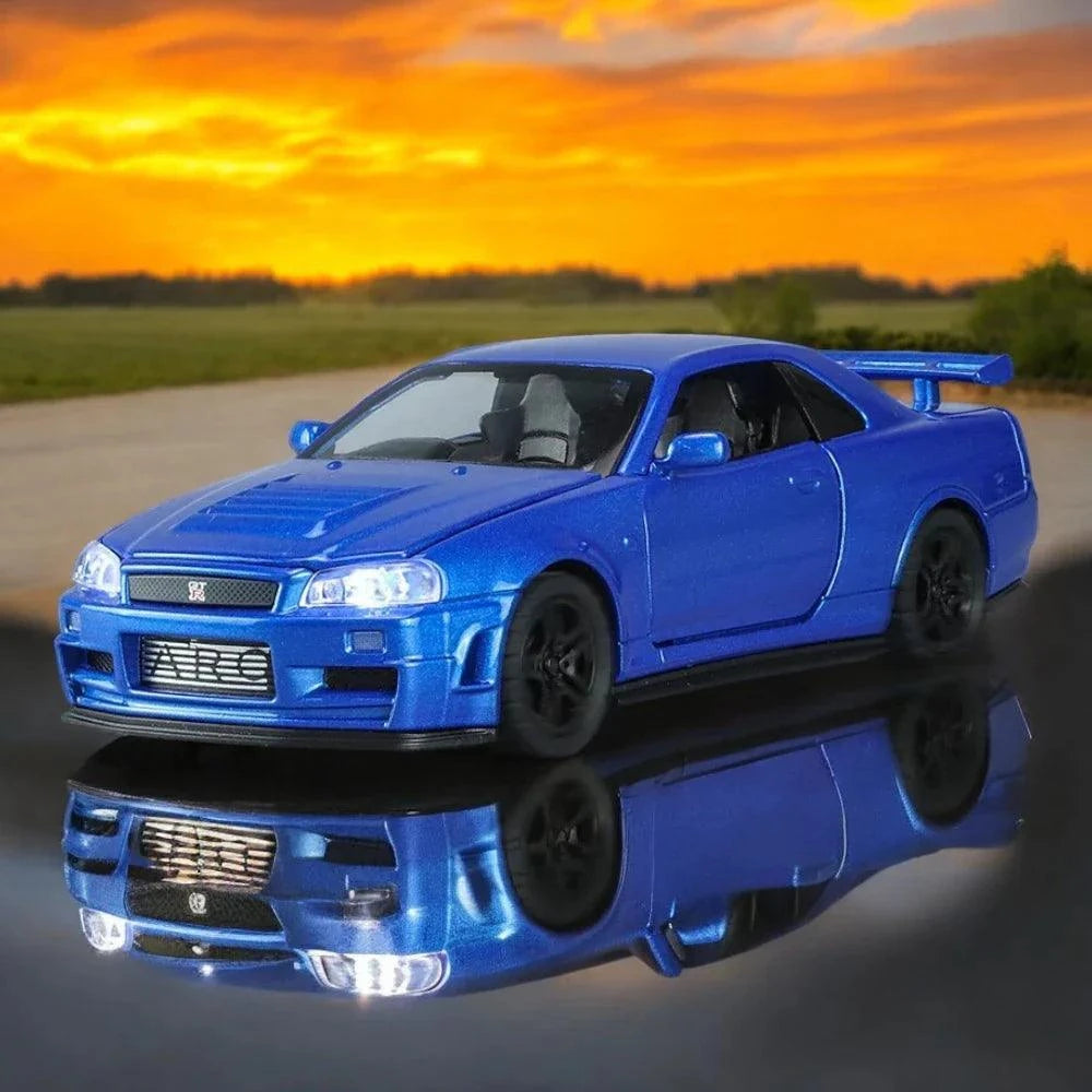 Nissan Skyline GT-R R34 Velozes e Furioso Edition | Escala 1:32 - Loja GTS Customs
