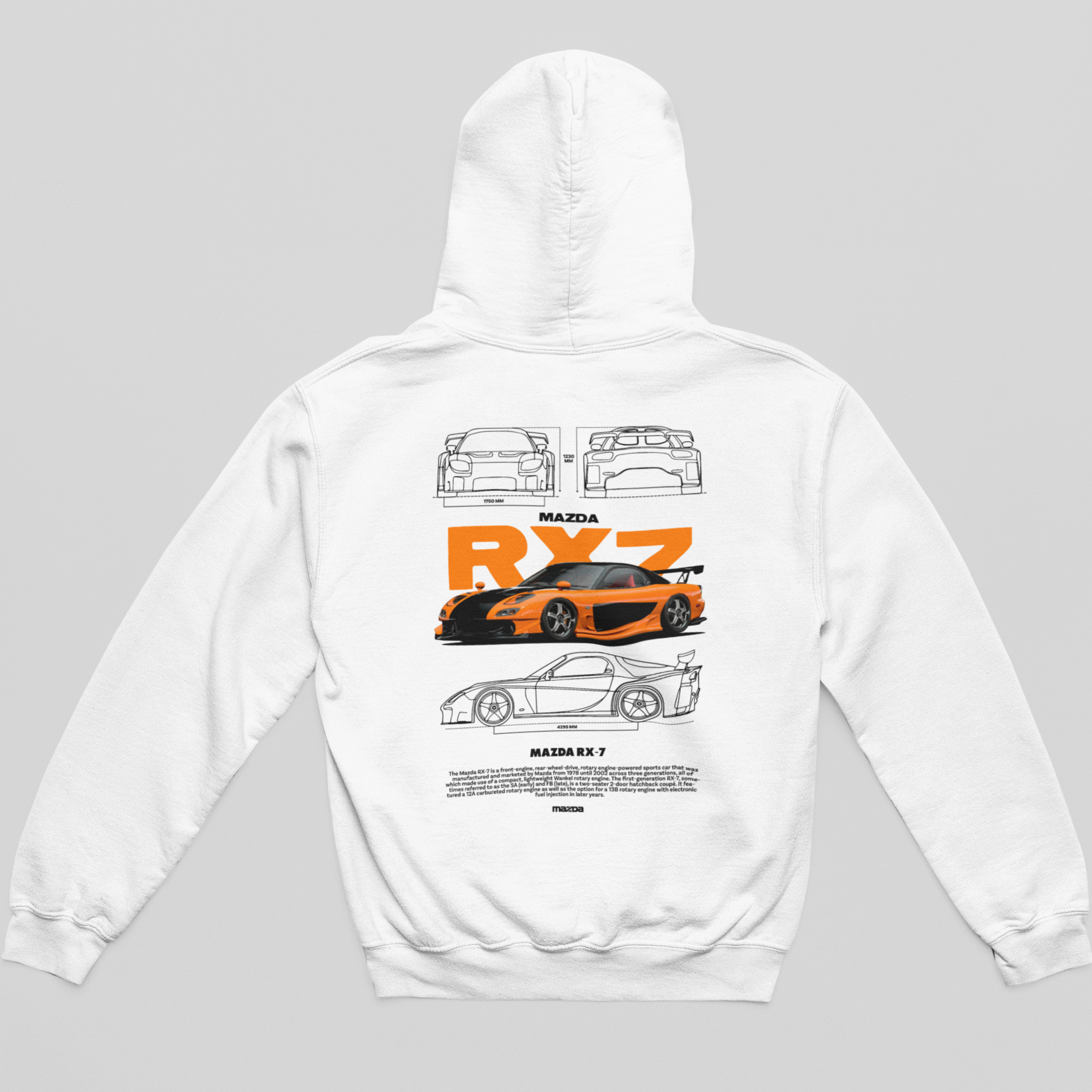 Moletom Com Capuz Mazda RX7 VeilSide do Han - GTSC29