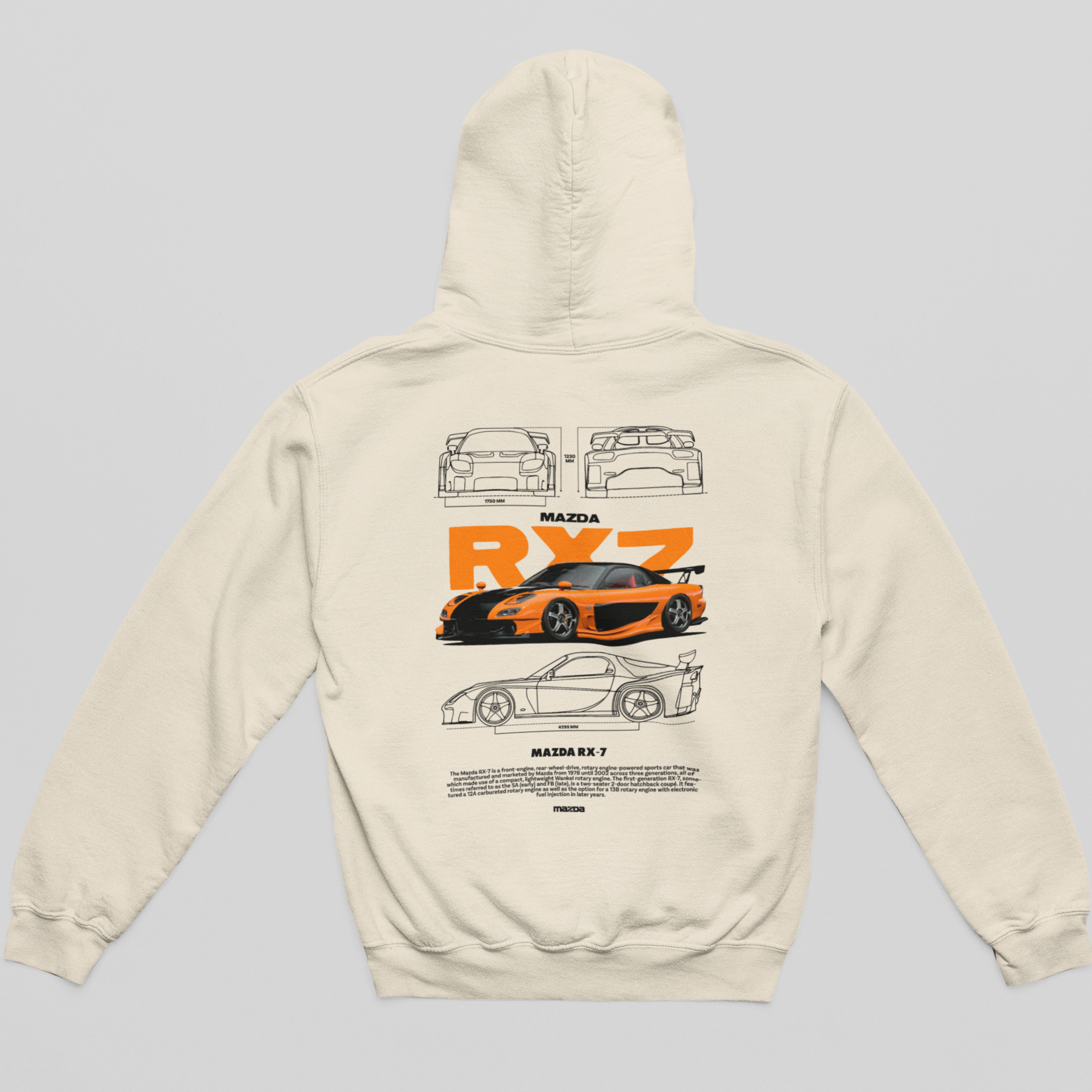 Moletom Com Capuz Mazda RX7 VeilSide do Han - GTSC29