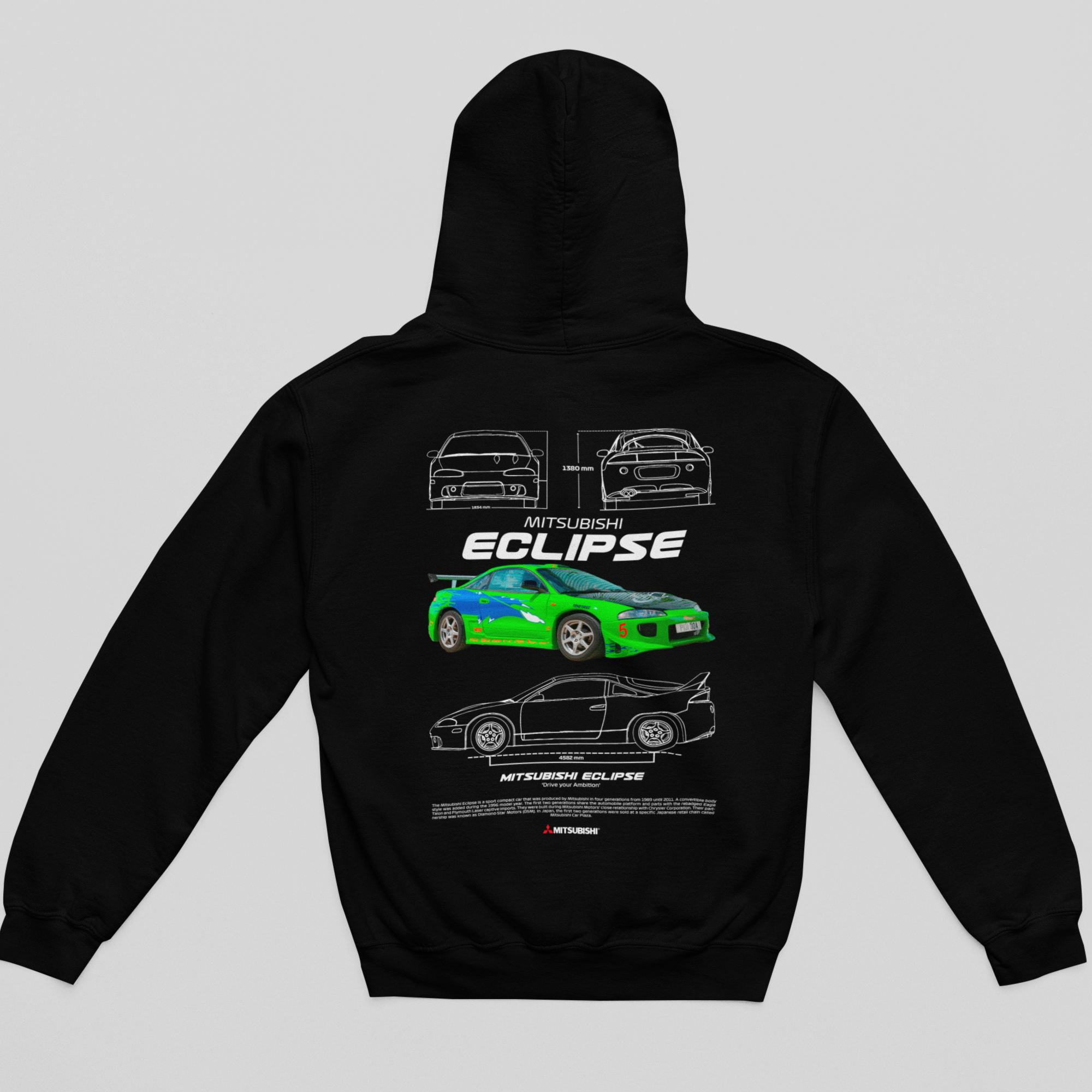 Moletom Com Capuz Mitsubishi Eclipse do Brian - GTSC20