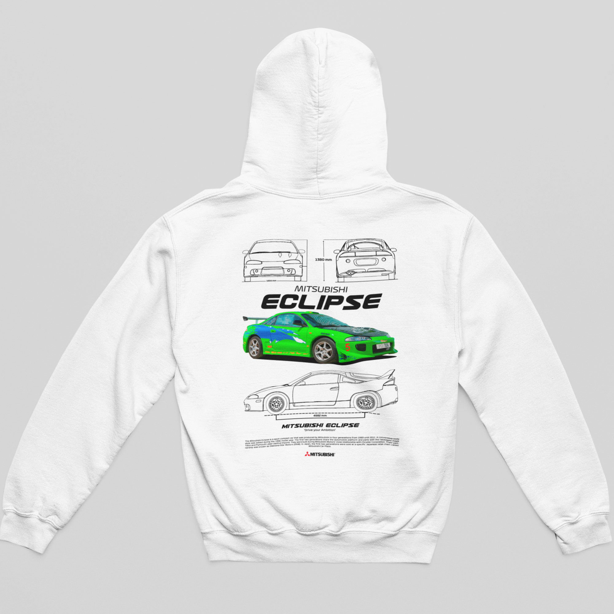 Moletom Com Capuz Mitsubishi Eclipse do Brian - GTSC20