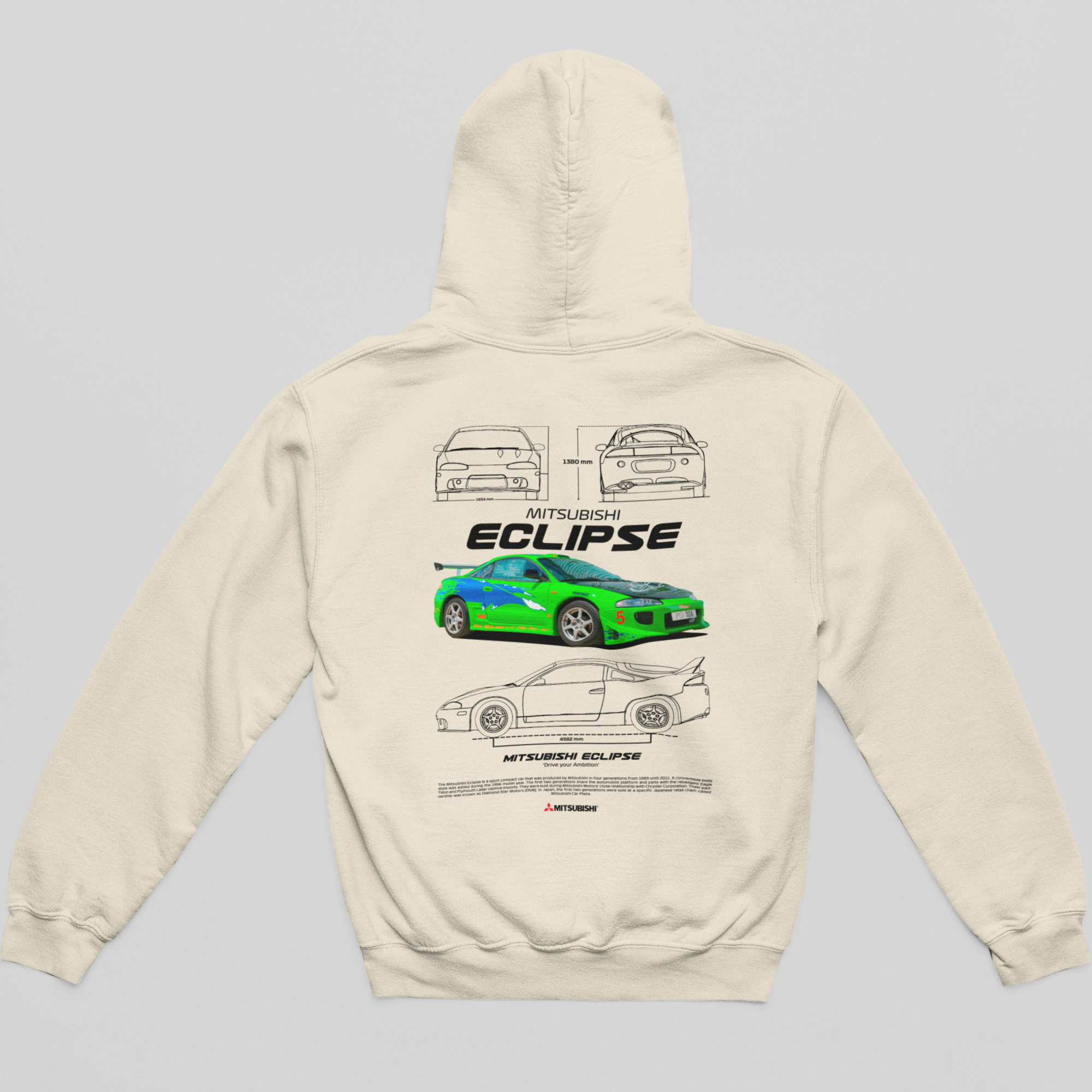 Moletom Com Capuz Mitsubishi Eclipse do Brian - GTSC20