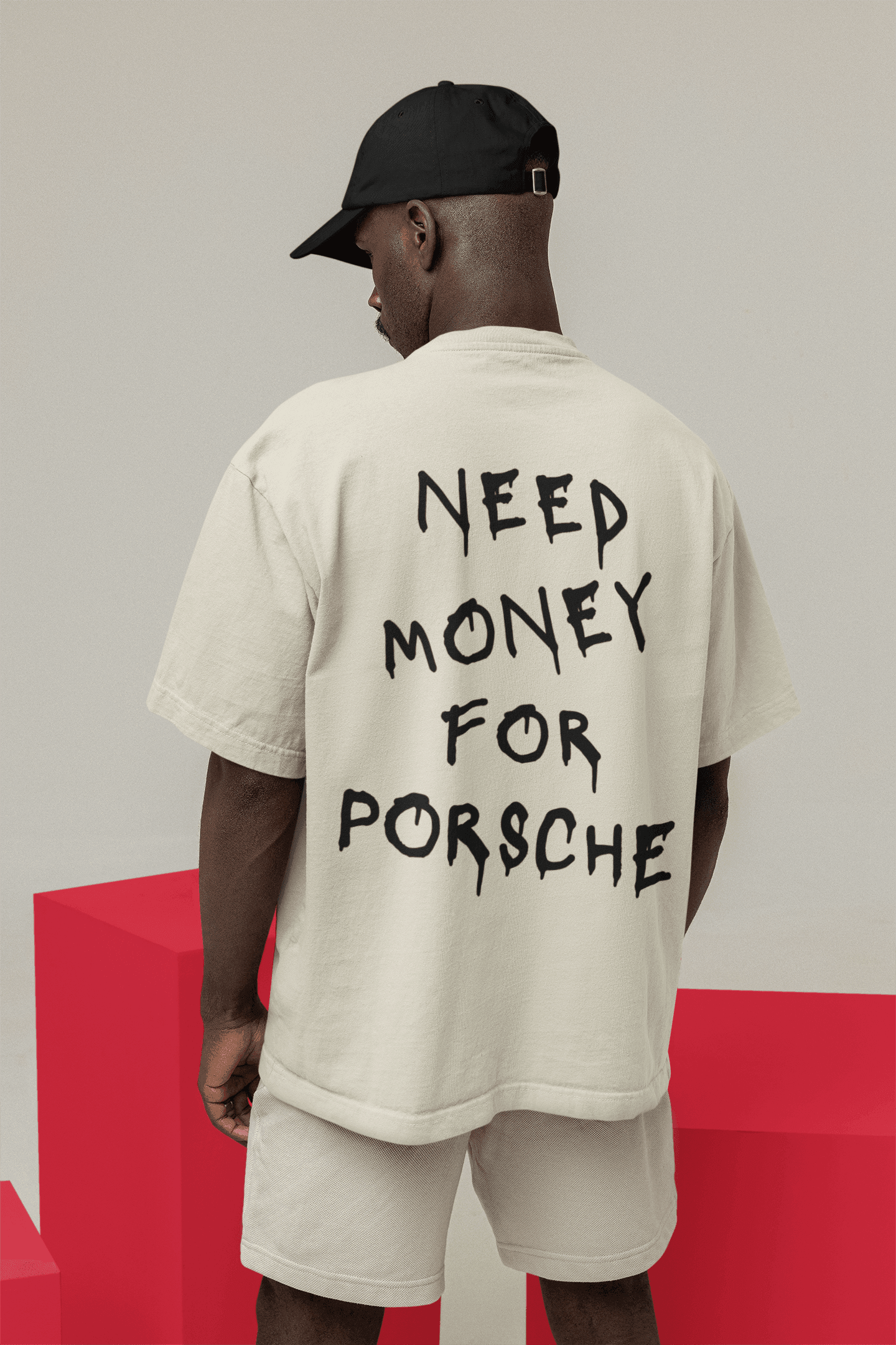 Camiseta Oversized Need Money For Porsche CLASSIC - GTS018 - Loja GTS Customs