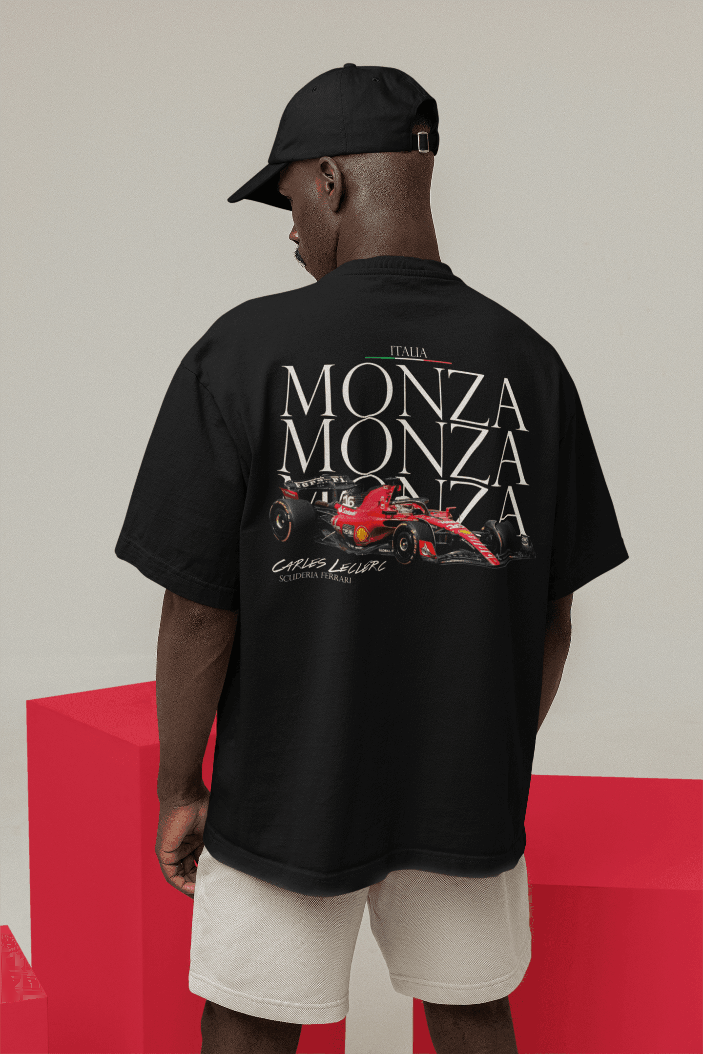 Camiseta Oversized Formula 1 Ferrari Leclerc - GTSO18 - Loja GTS Customs