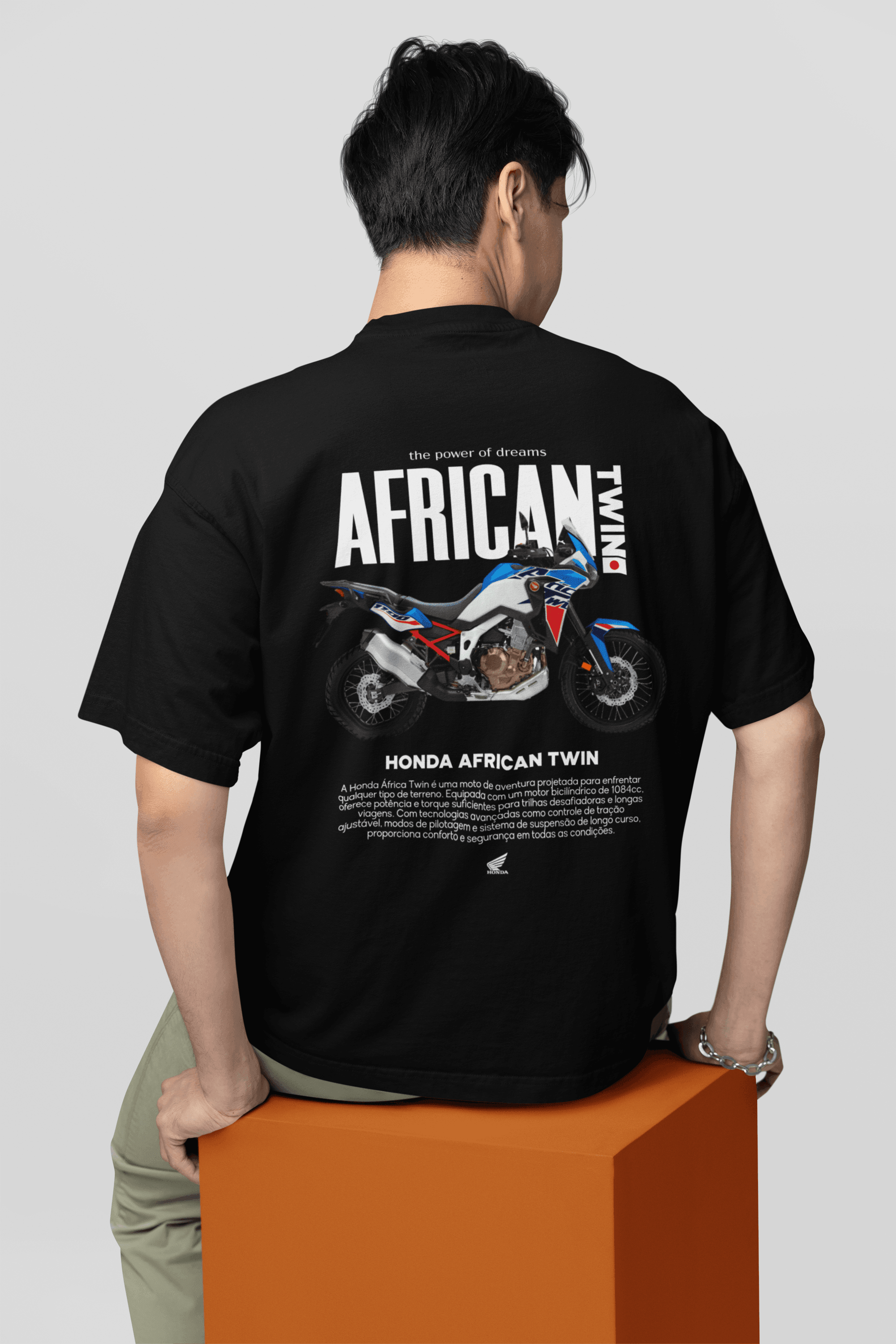 Camiseta Honda CRF 1100L Africa Twin - GTS88 - Loja GTS Customs
