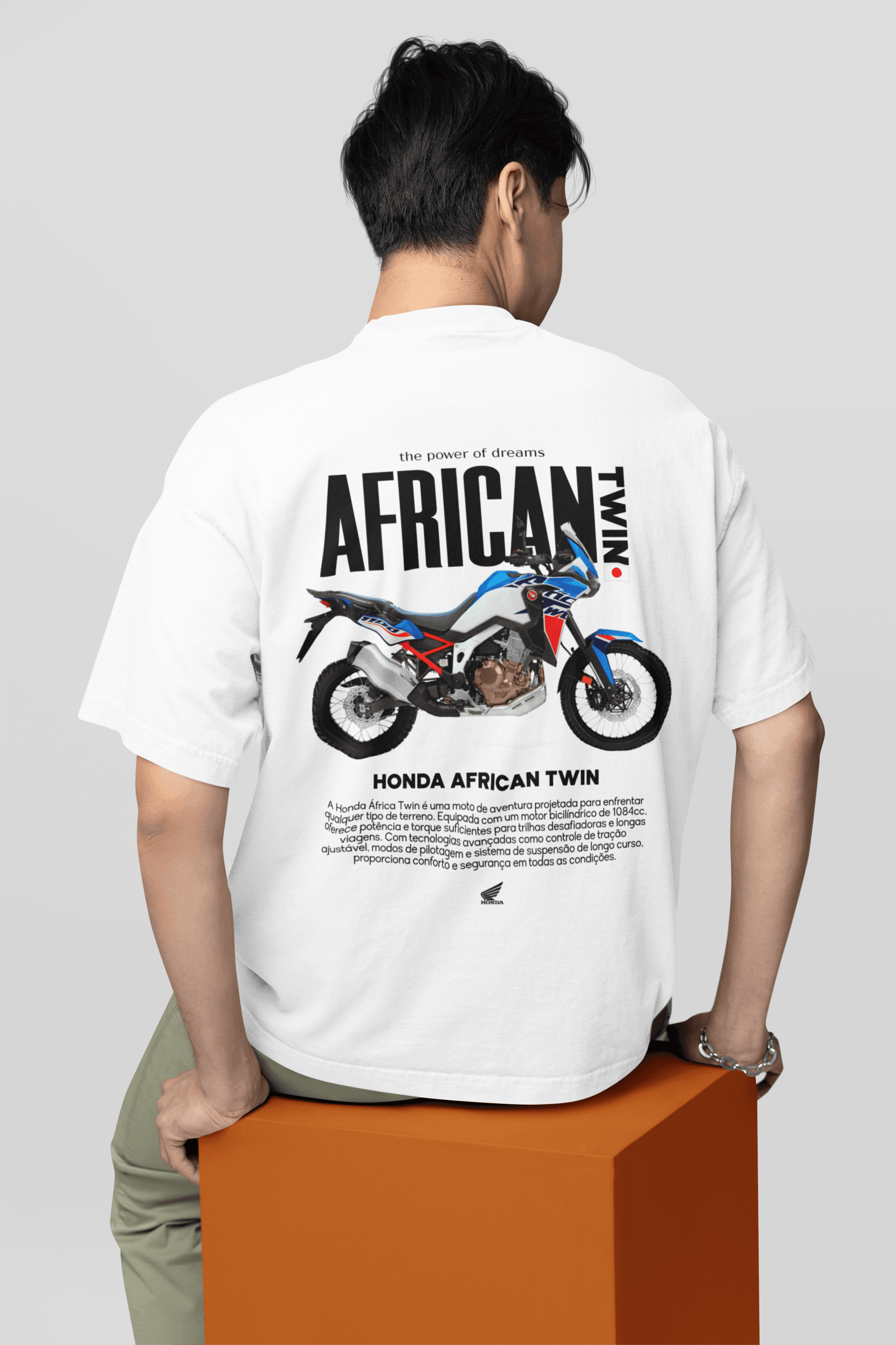 Camiseta Honda CRF 1100L Africa Twin - GTS88 - Loja GTS Customs
