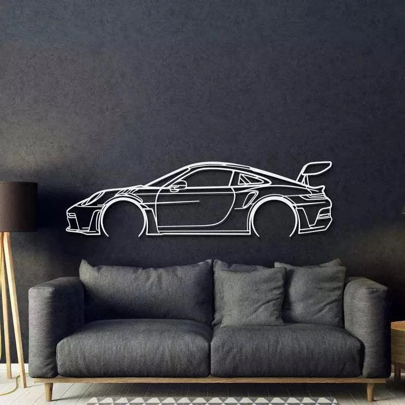 Quadro Decorativo Porsche GT3 RS Lateral - Loja GTS Customs