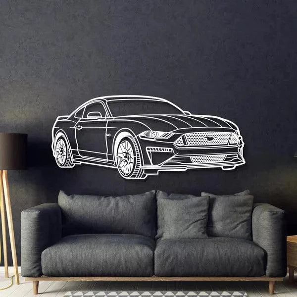 Quadro Decorativo Carro Mustang Diagonal - Loja GTS Customs