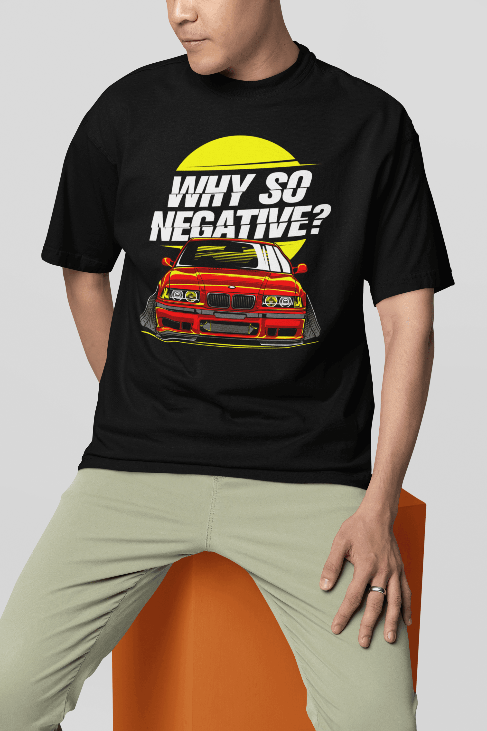 Camiseta BMW Why So Negative? - GTS35 - Loja GTS Customs