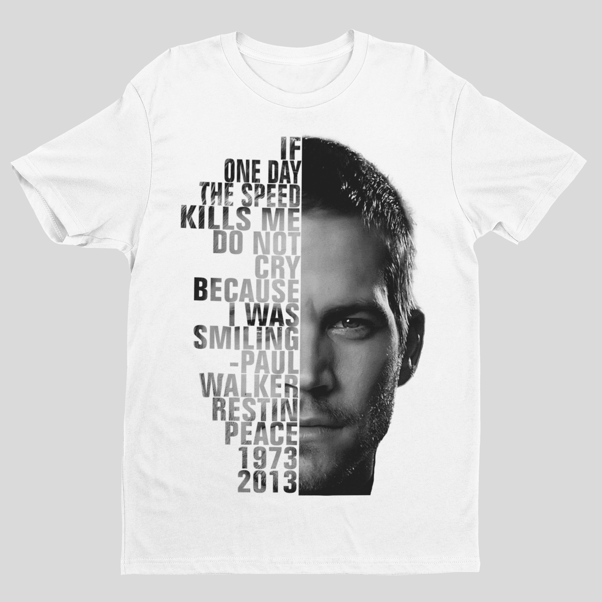 Camiseta em homenagem a Paul Walker - GTS10 - Loja GTS Customs