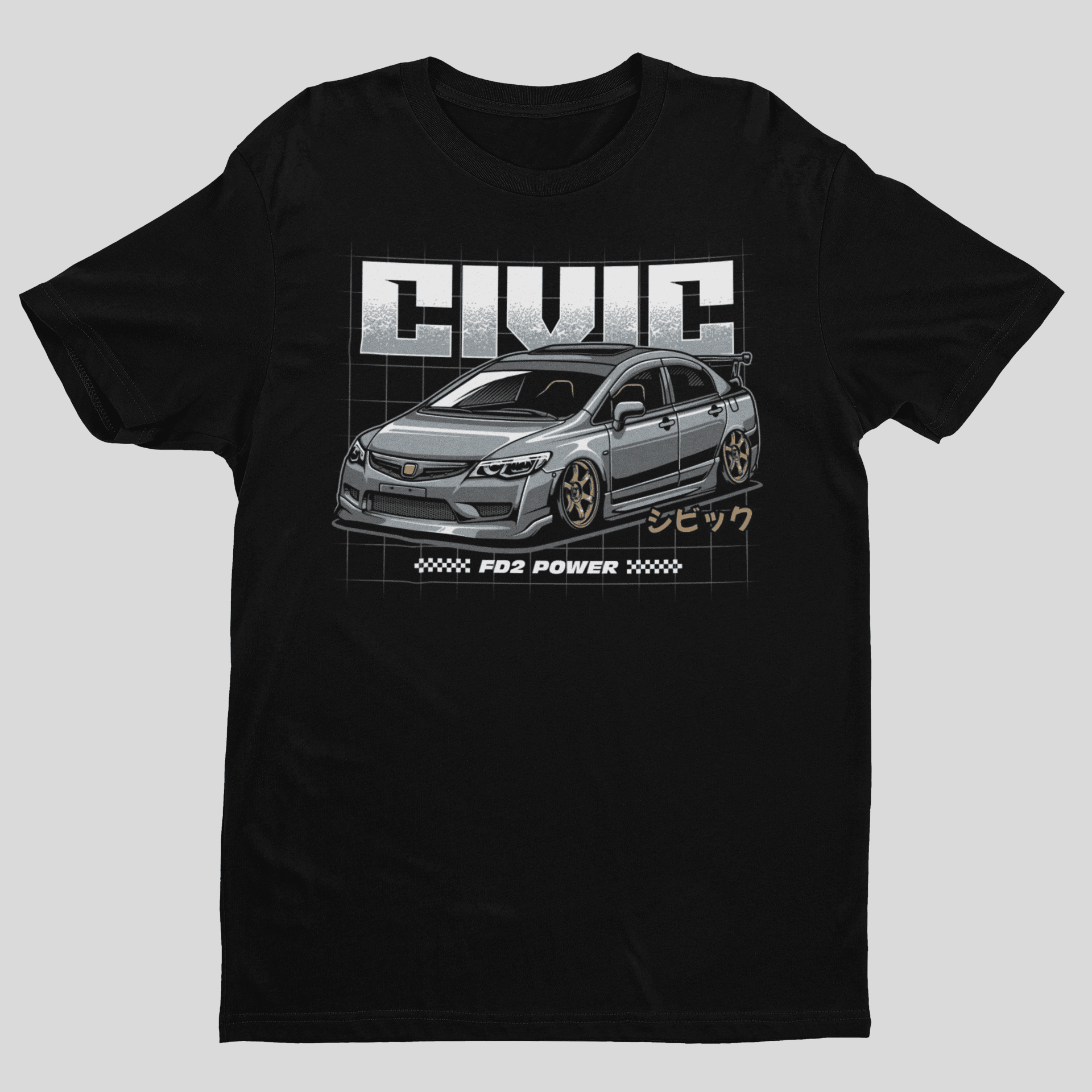 Camiseta Honda Civic FD2 Power - GTS19 - Loja GTS Customs