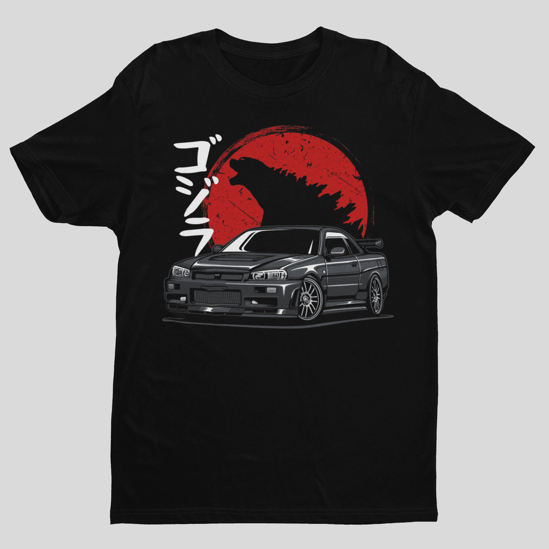 Camiseta Nissan Skyline GTR R34 Godzilla - GTS38 - Loja GTS Customs
