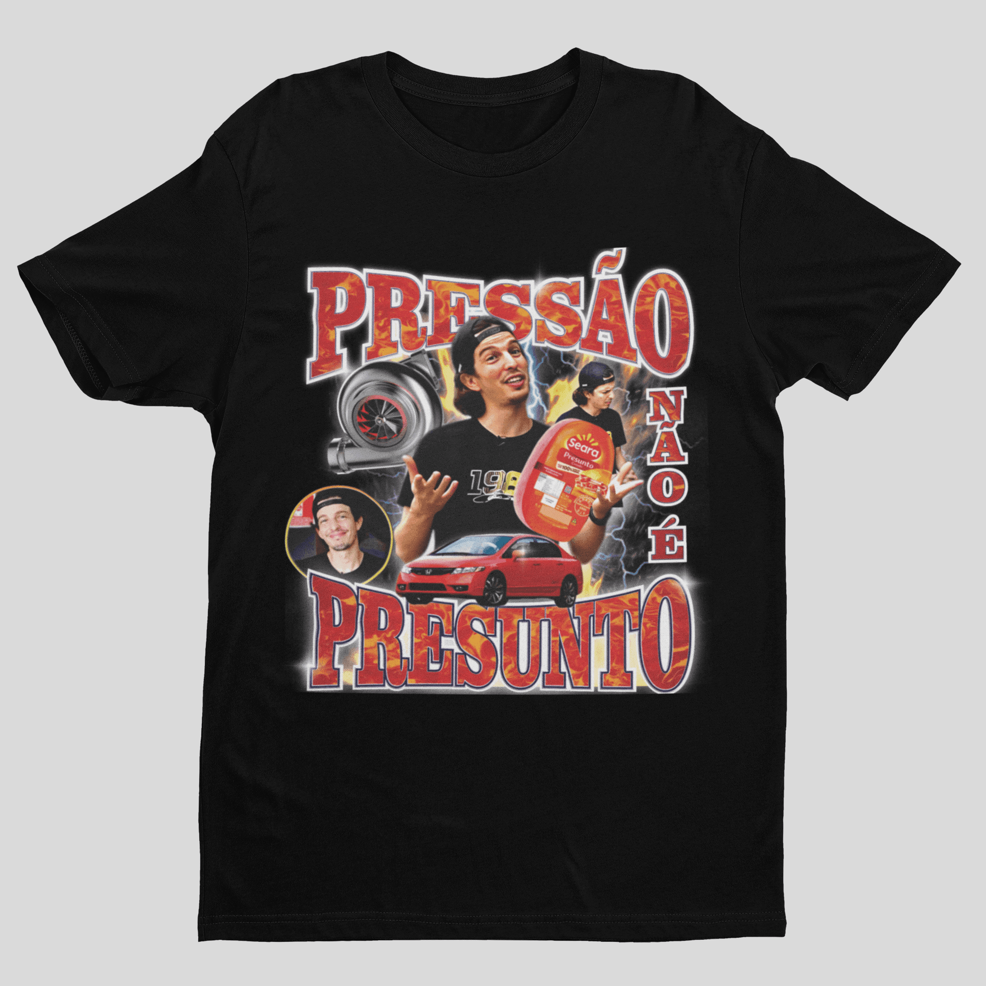 Camiseta Pressão não é Presunto (Mestre ACF) - GTS48 - Loja GTS Customs