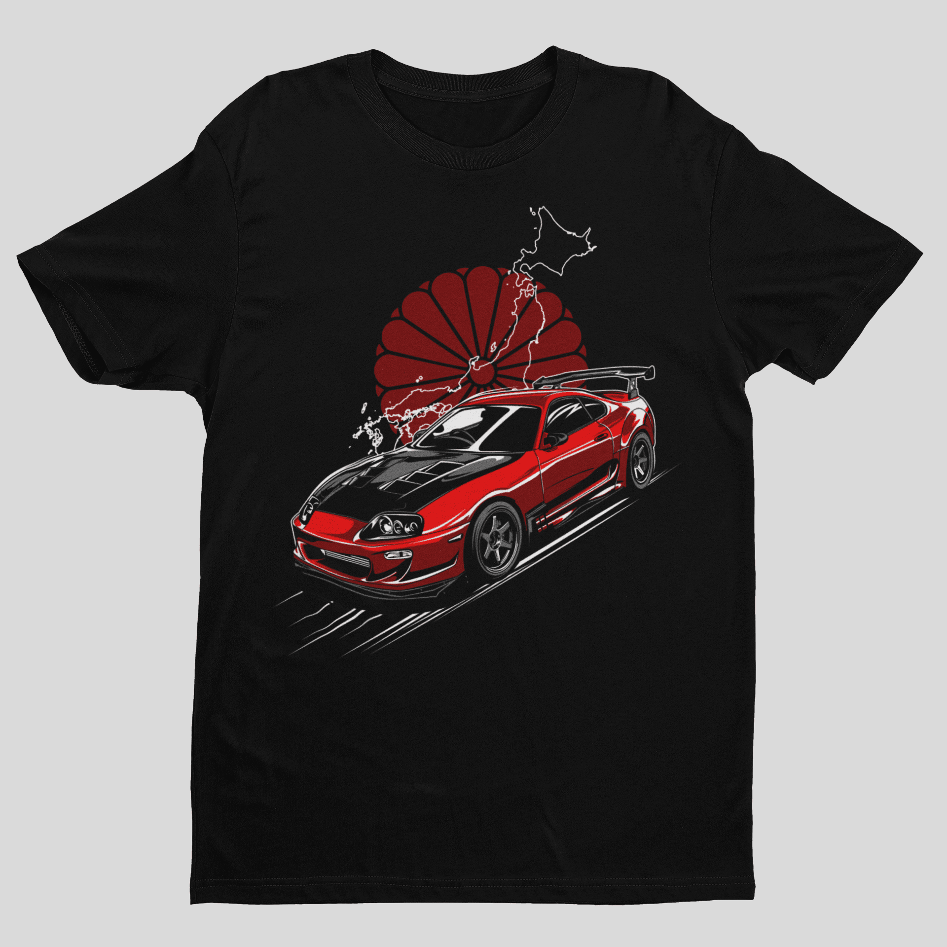 Camiseta Toyota Supra Red - GTS44 - Loja GTS Customs