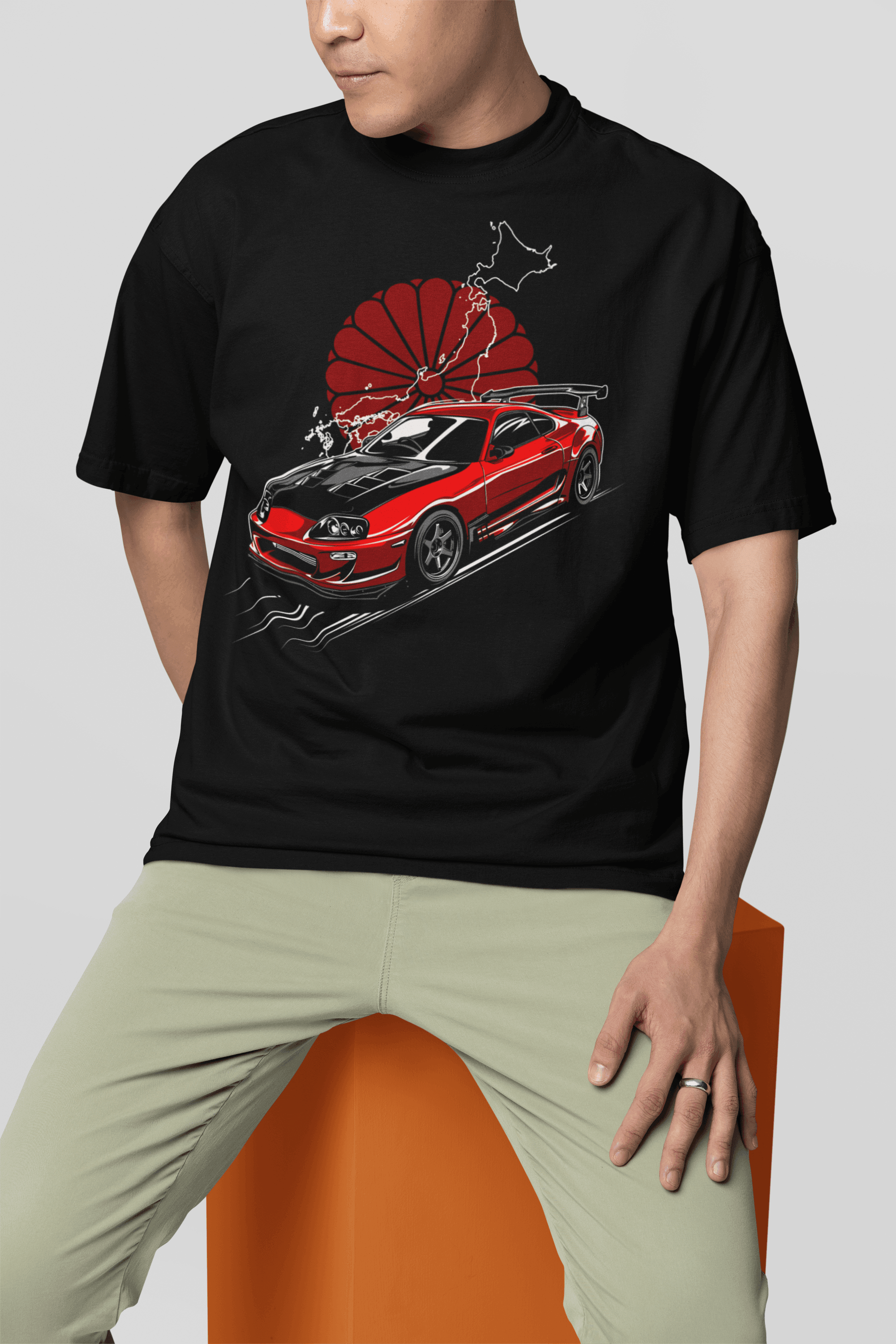 Camiseta Toyota Supra Red - GTS44 - Loja GTS Customs