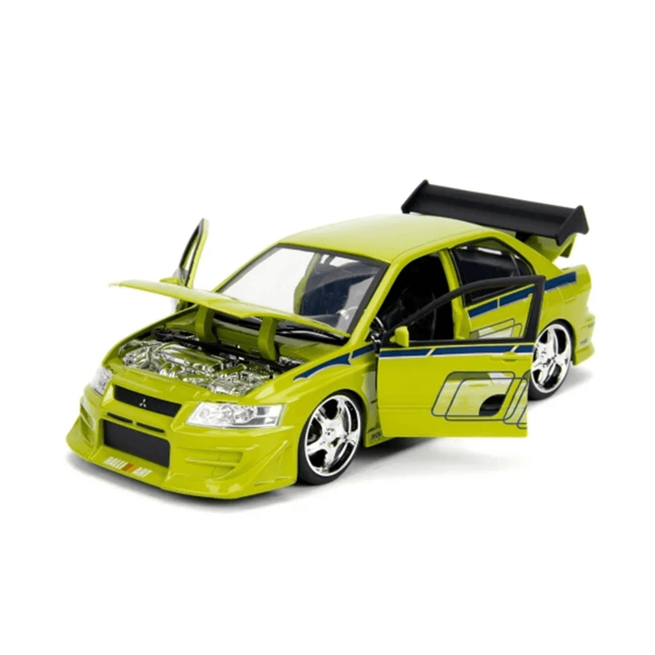 Miniatura  Mitsubishi Lancer Evolution 7 Brian O'Conner 2002 1:24 - Velozes e Furiosos 2 - Loja GTS Customs