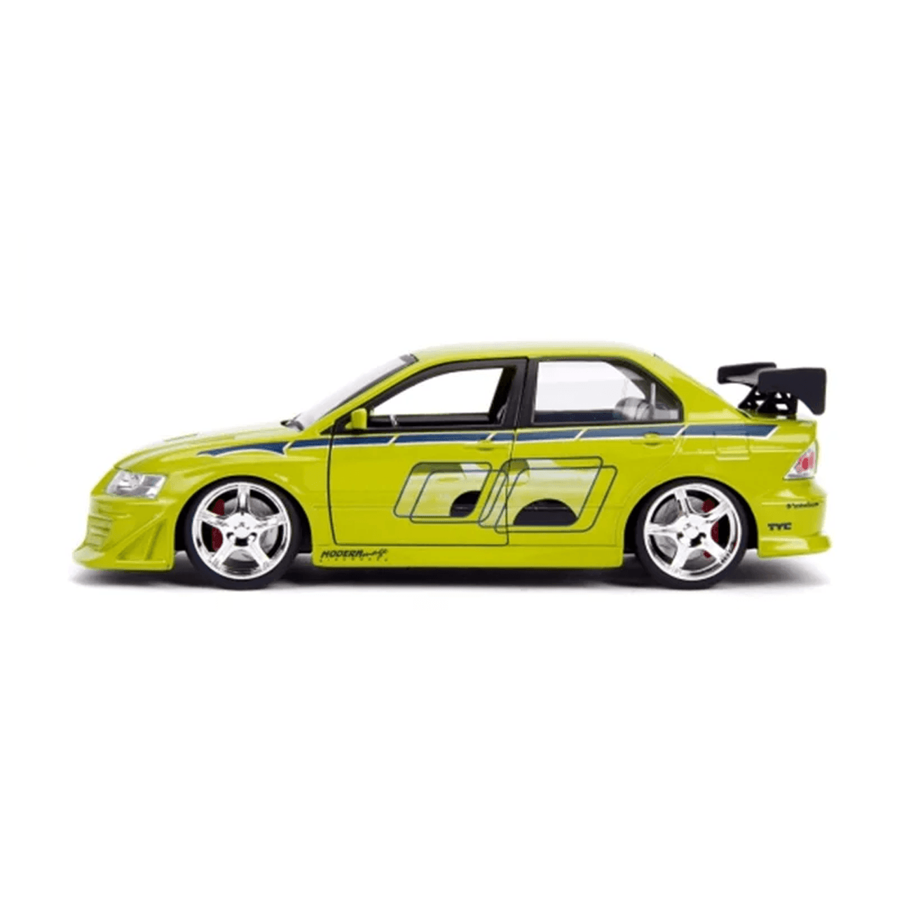 Miniatura  Mitsubishi Lancer Evolution 7 Brian O'Conner 2002 1:24 - Velozes e Furiosos 2 - Loja GTS Customs