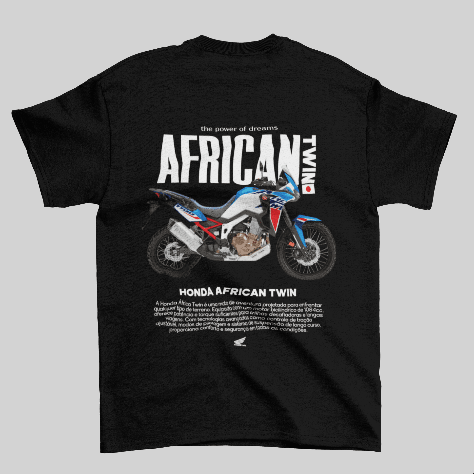 Camiseta Honda CRF 1100L Africa Twin - GTS88 - Loja GTS Customs