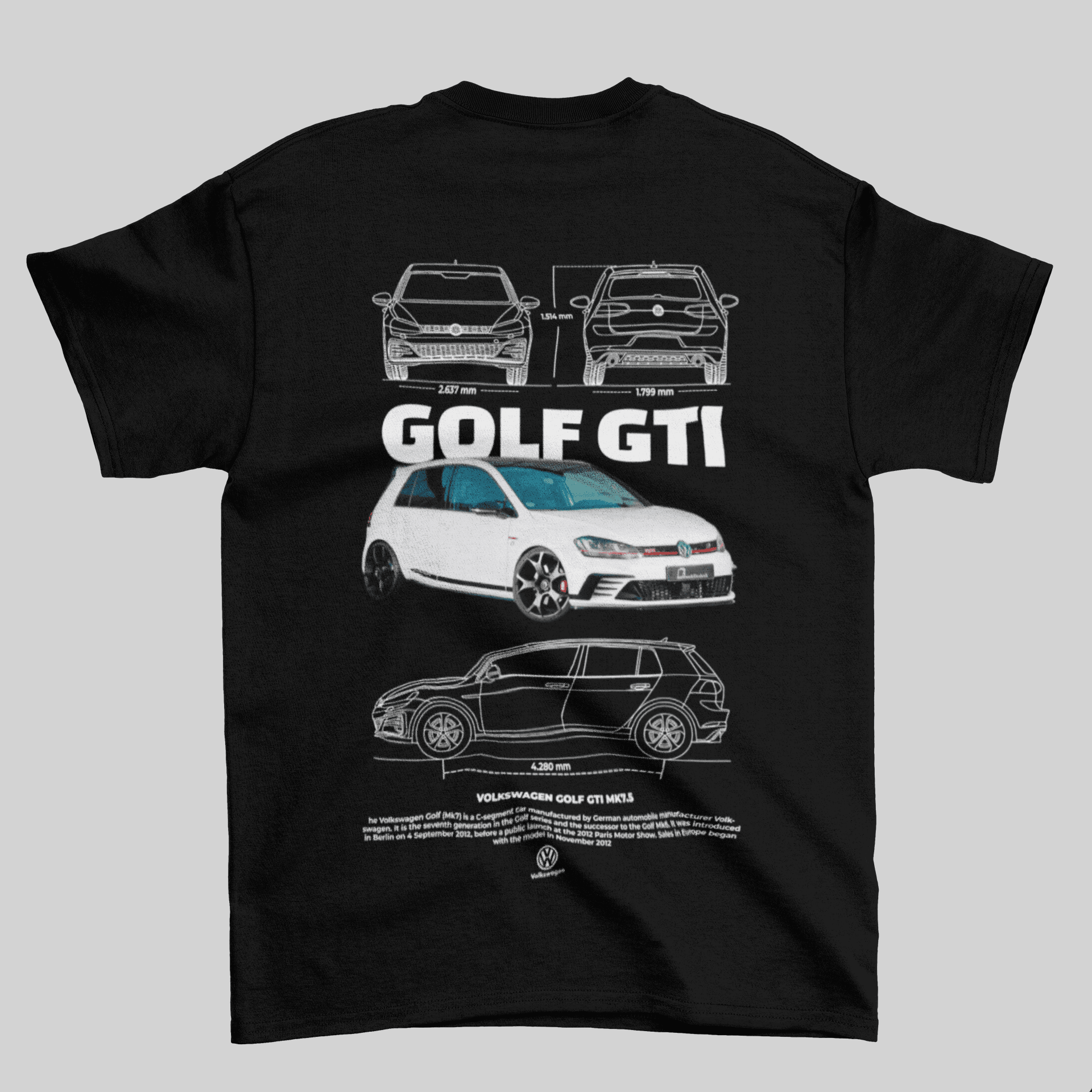 Camiseta Volkswagen Golf GTI MK7 - GTS59 - Loja GTS Customs