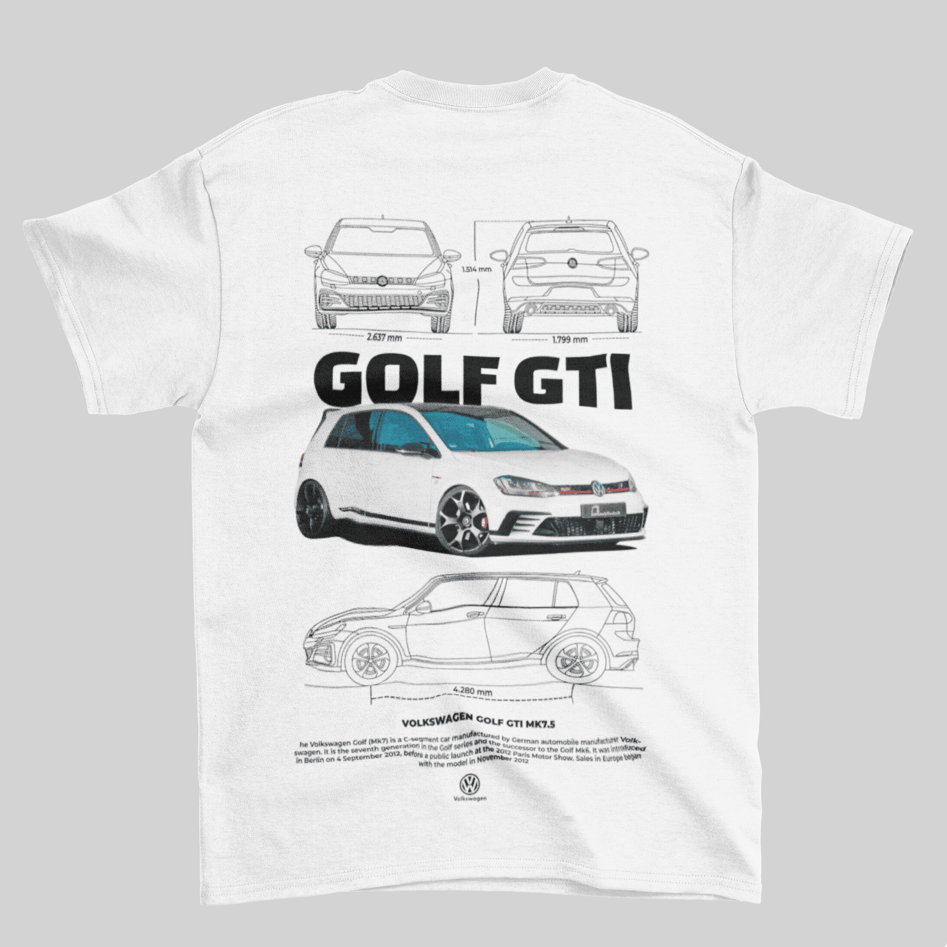 Camiseta Volkswagen Golf GTI MK7 - GTS59 - Loja GTS Customs