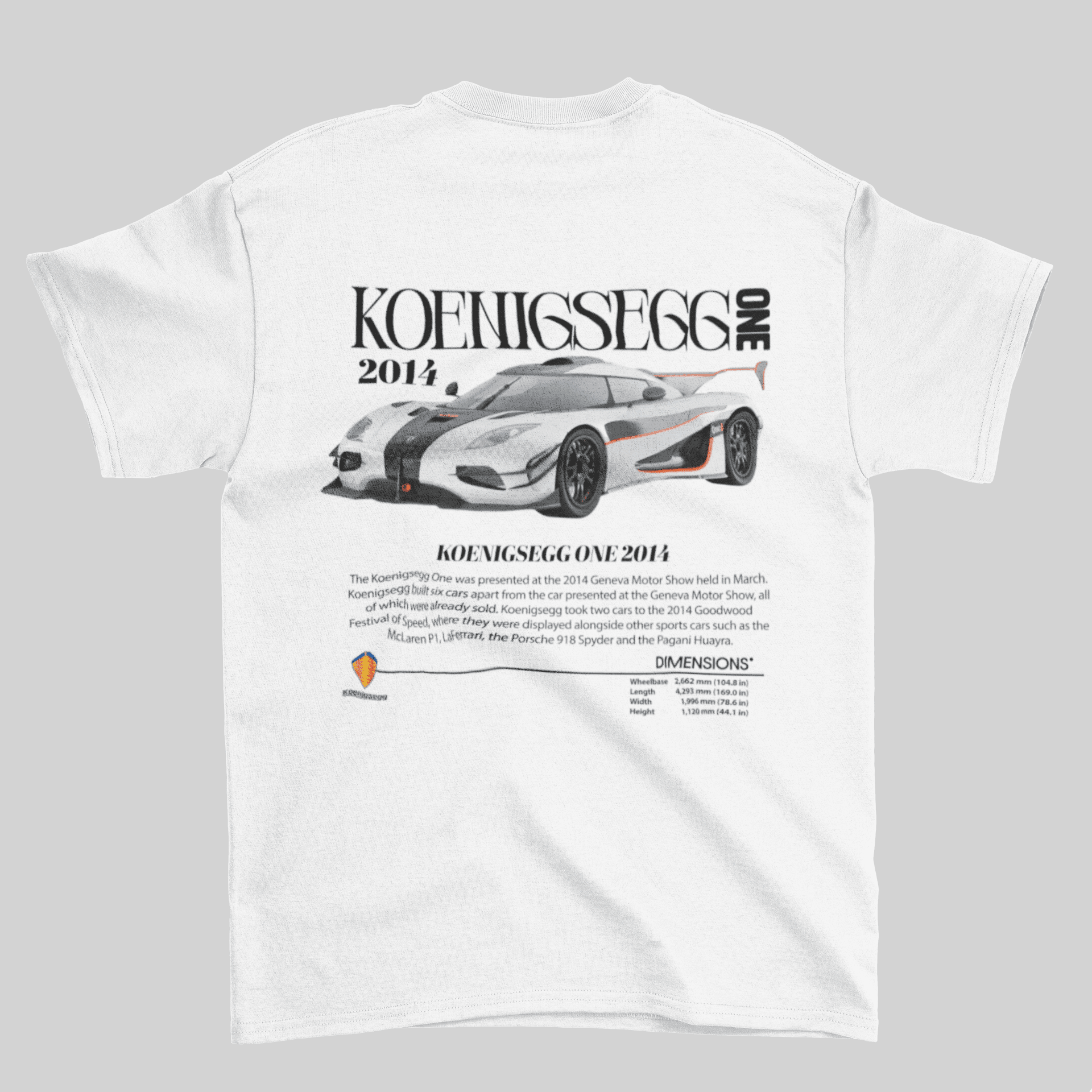 Camiseta Koenigsegg One:1 - GTS61 - Loja GTS Customs