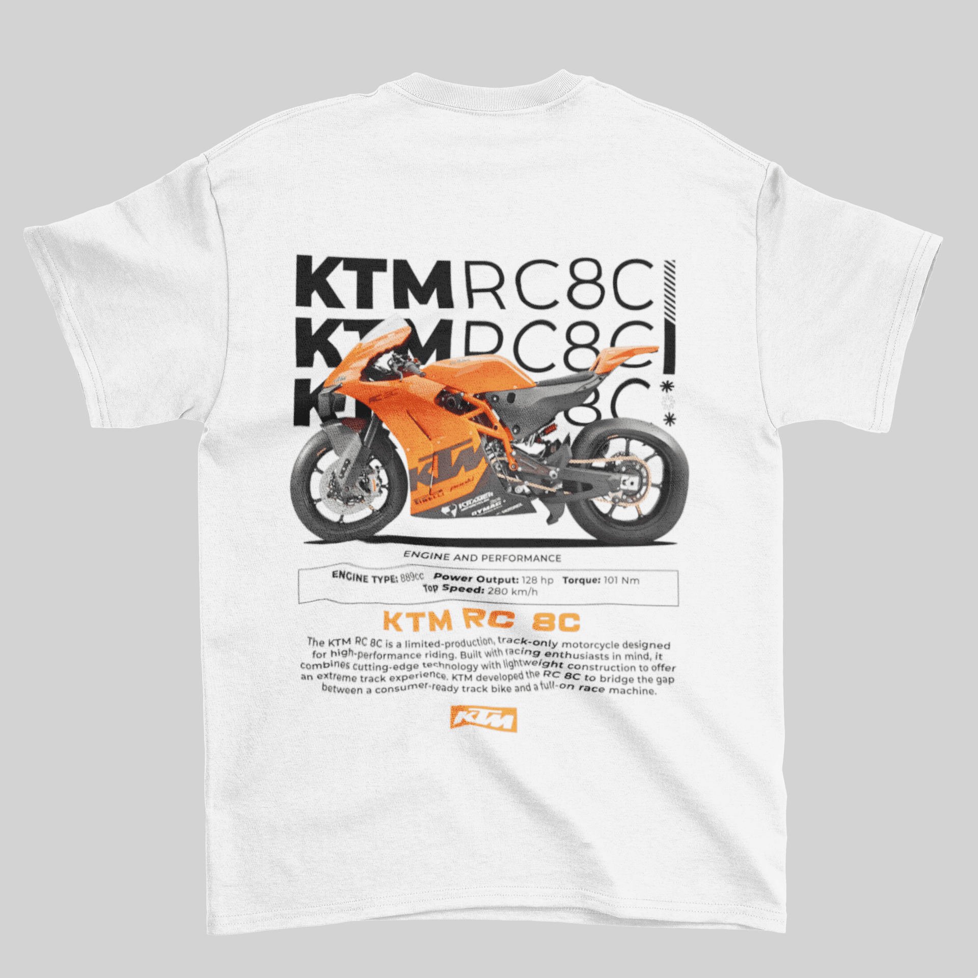 Camiseta KTM RC 8C - GTS91 - Loja GTS Customs
